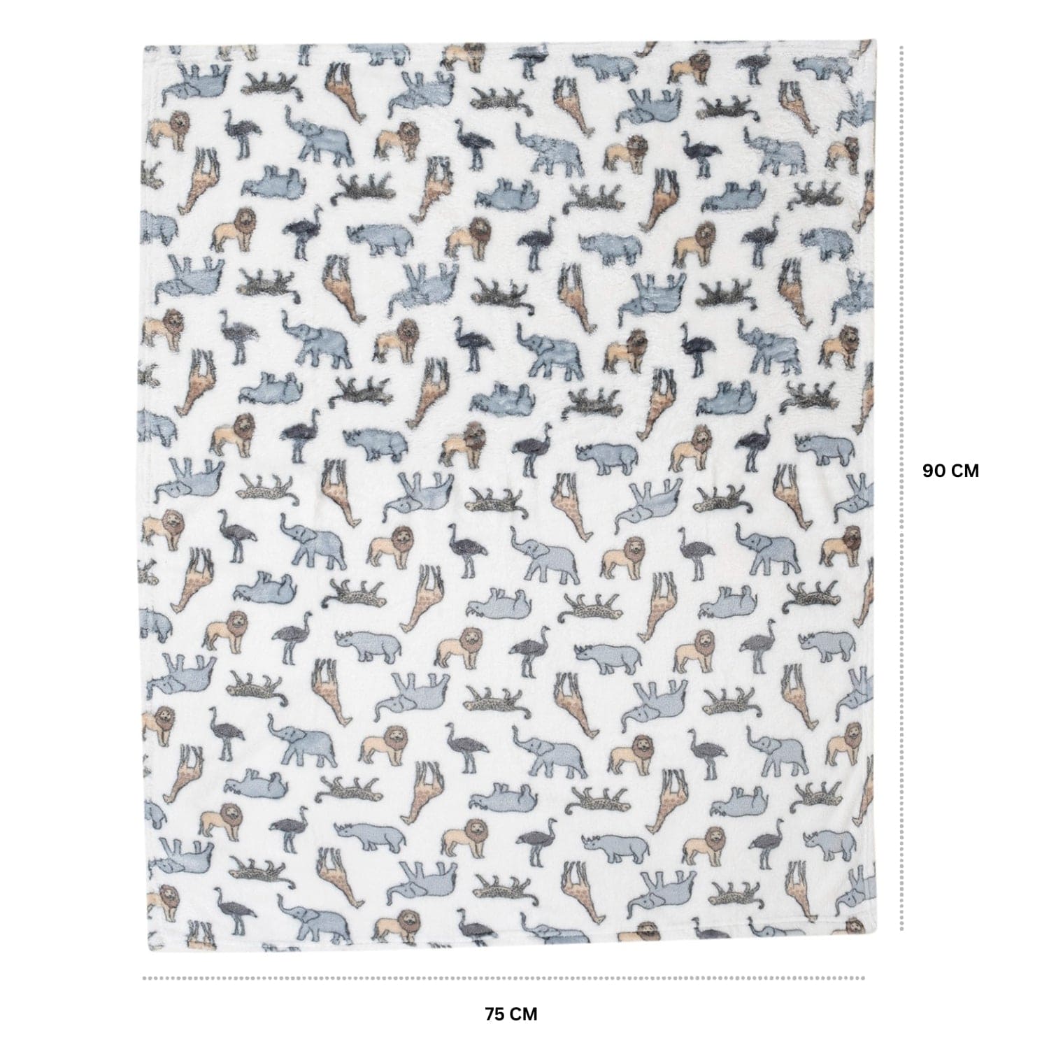 Baby Moo Elephant Snuggle Buddy Soft Rattle and Plush Blanket Gift Toy Blanket - Grey