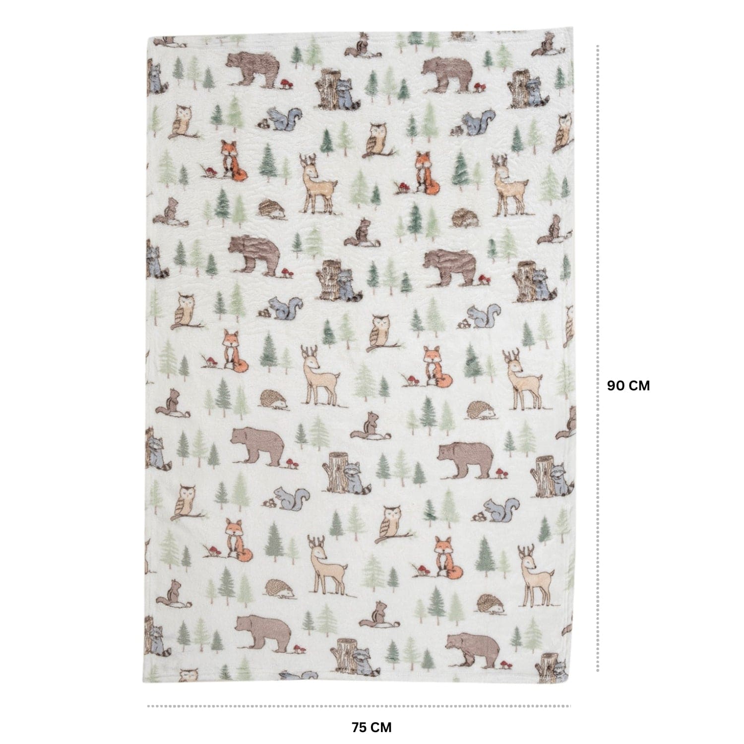 Baby Moo Reindeer Snuggle Buddy Soft Rattle and Plush Blanket Gift Toy Blanket - Beige