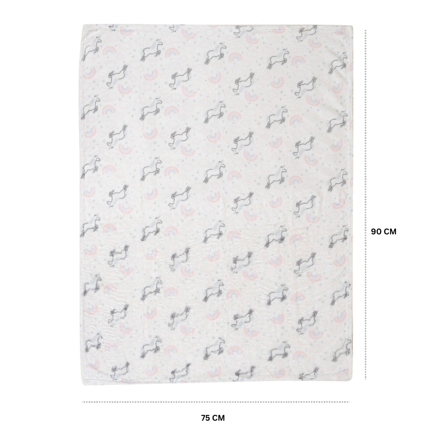 Baby Moo Unicorn Snuggle Buddy Soft Rattle and Plush Blanket Gift Toy Blanket - Pink