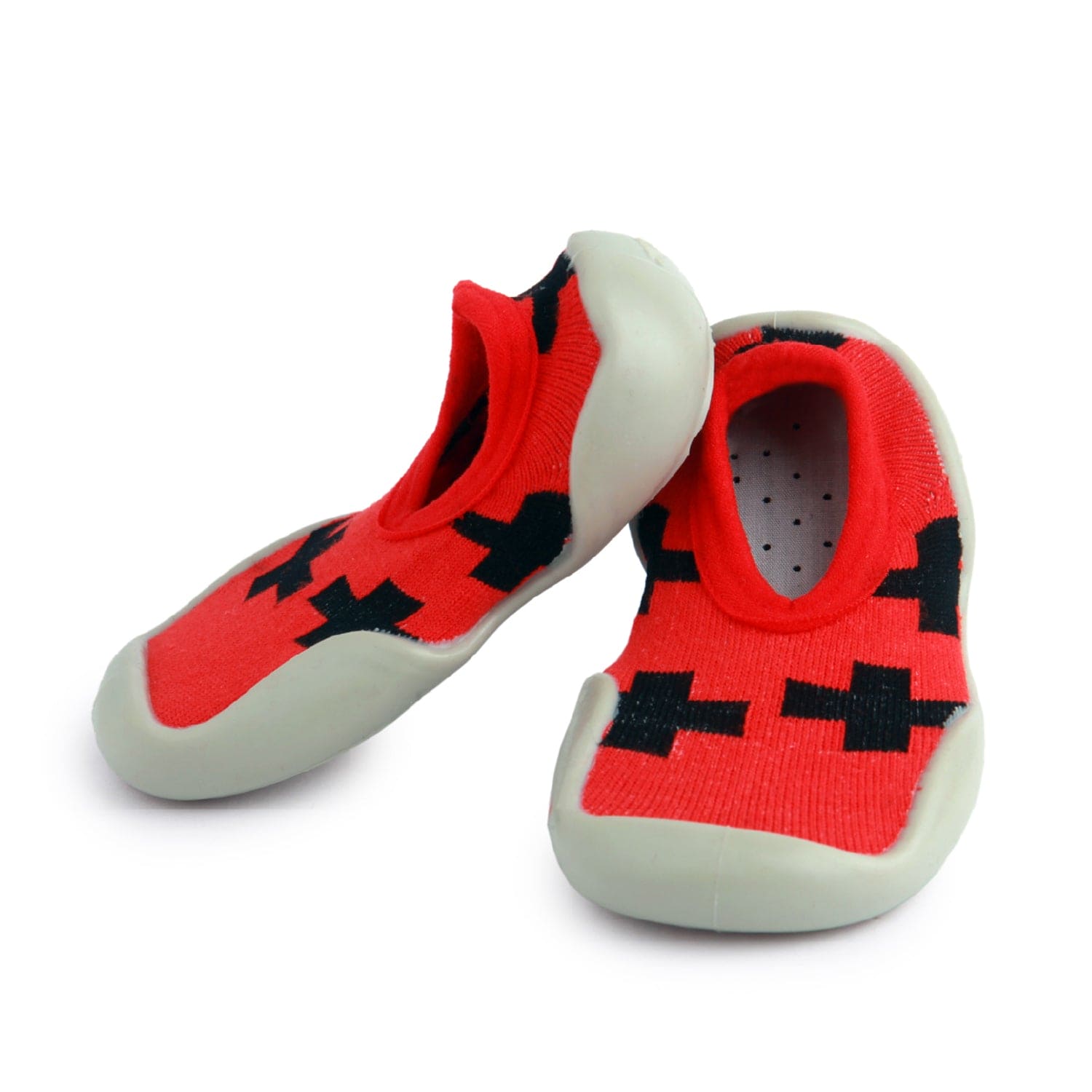 Hot Cross Buns Red Slip-On Shoes