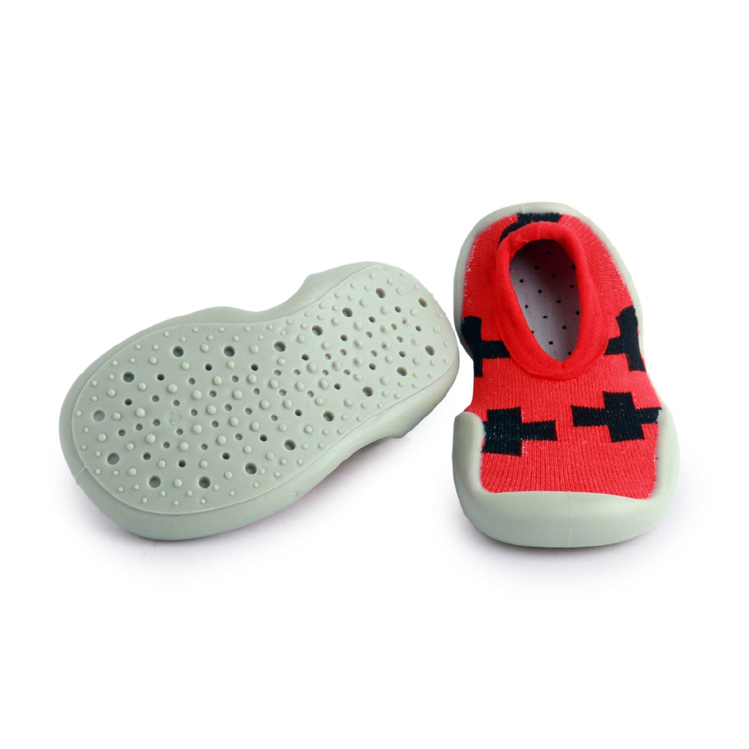 Hot Cross Buns Red Slip-On Shoes