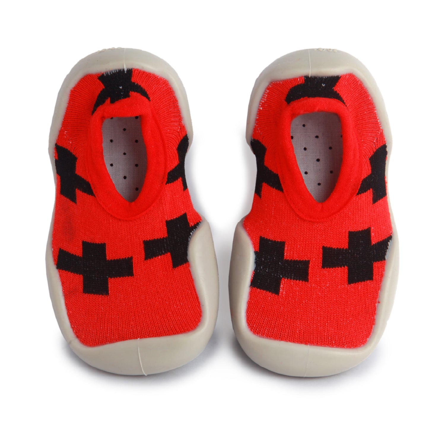 Hot Cross Buns Red Slip-On Shoes