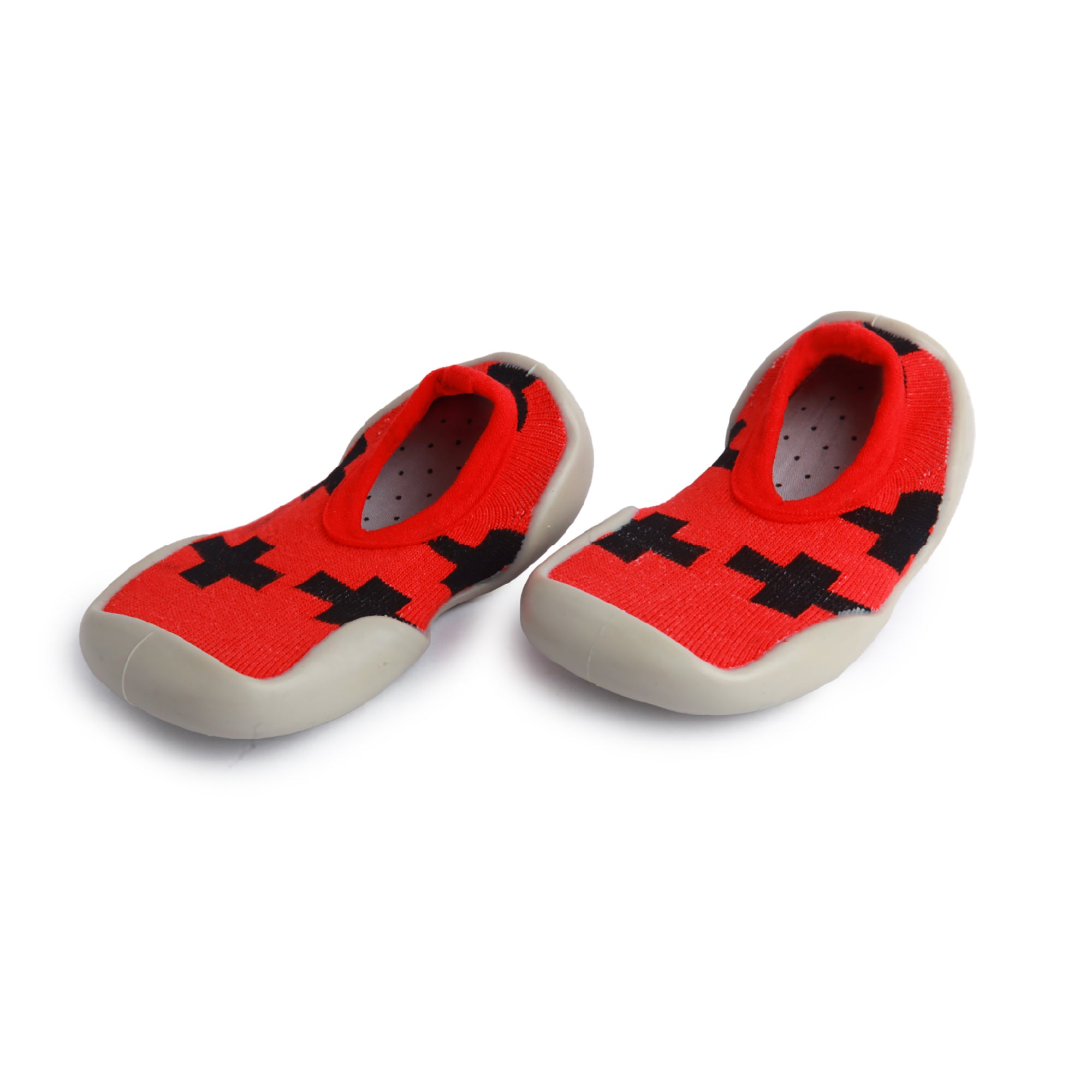 Hot Cross Buns Red Slip-On Shoes