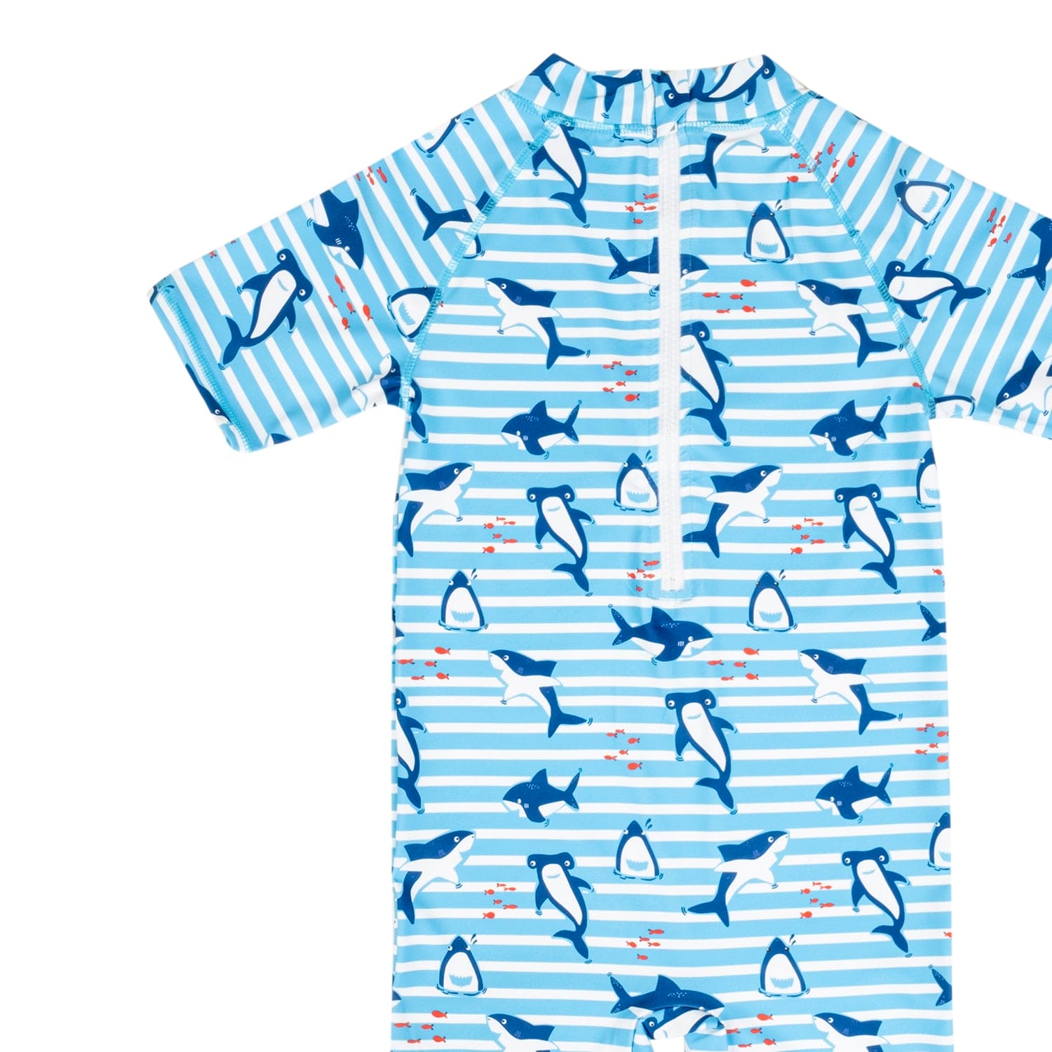 Baby Moo Playing Dolphin Beach Bodysuit One-Piece Swimsuit Pool Swimming Costume - Blue