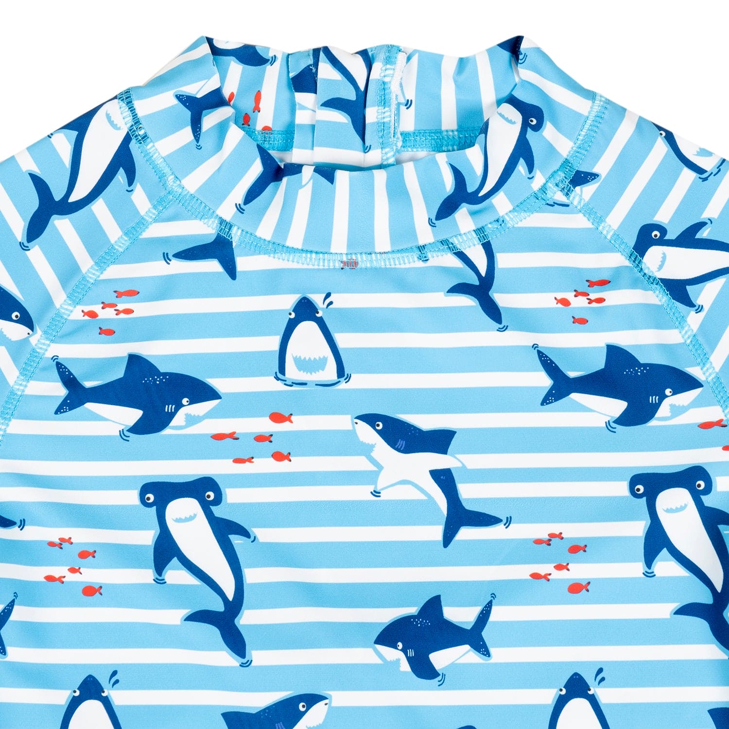 Baby Moo Playing Dolphin Beach Bodysuit One-Piece Swimsuit Pool Swimming Costume - Blue