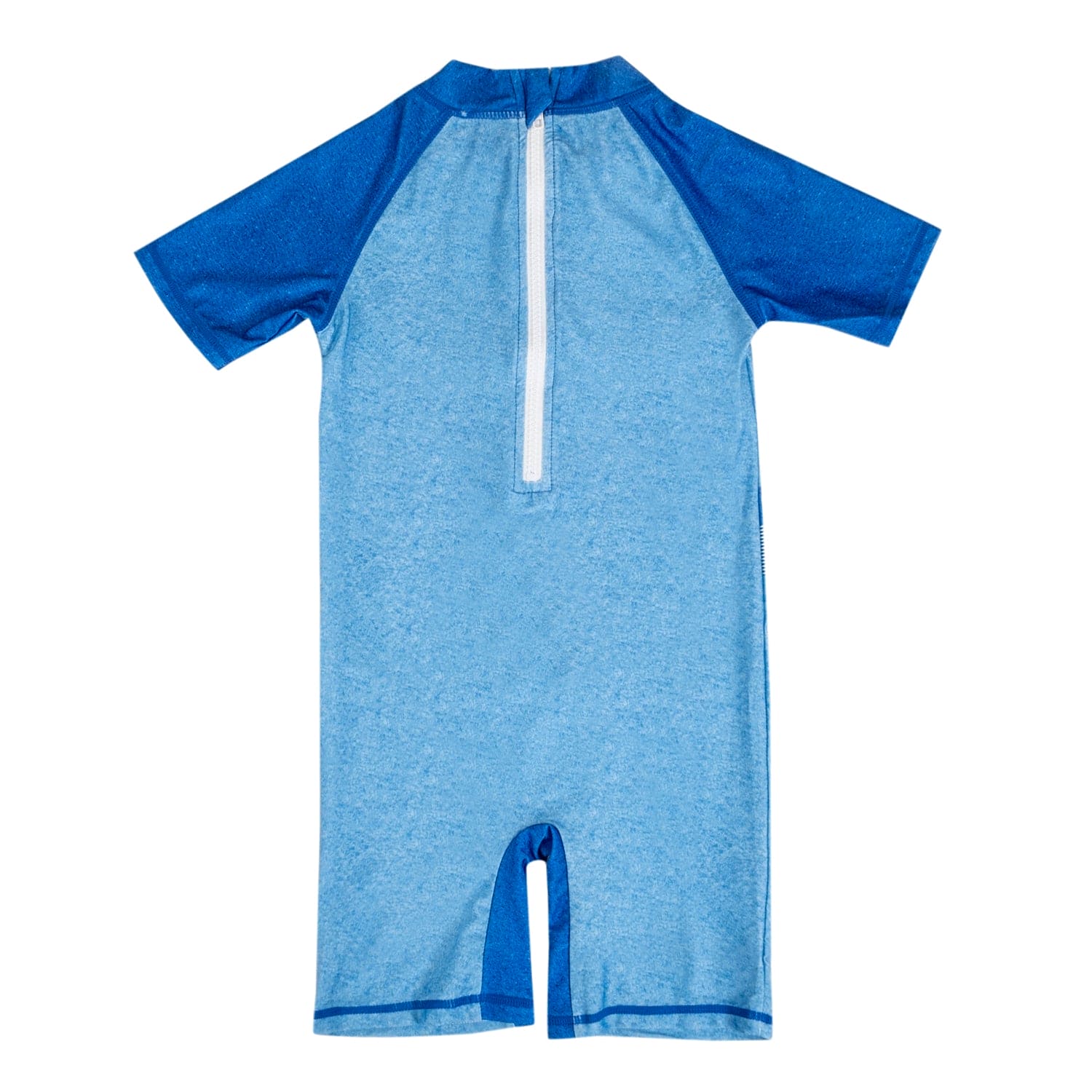 Baby Moo Smiling Shark Beach Bodysuit One-Piece Swimsuit Pool Swimming Costume - Blue