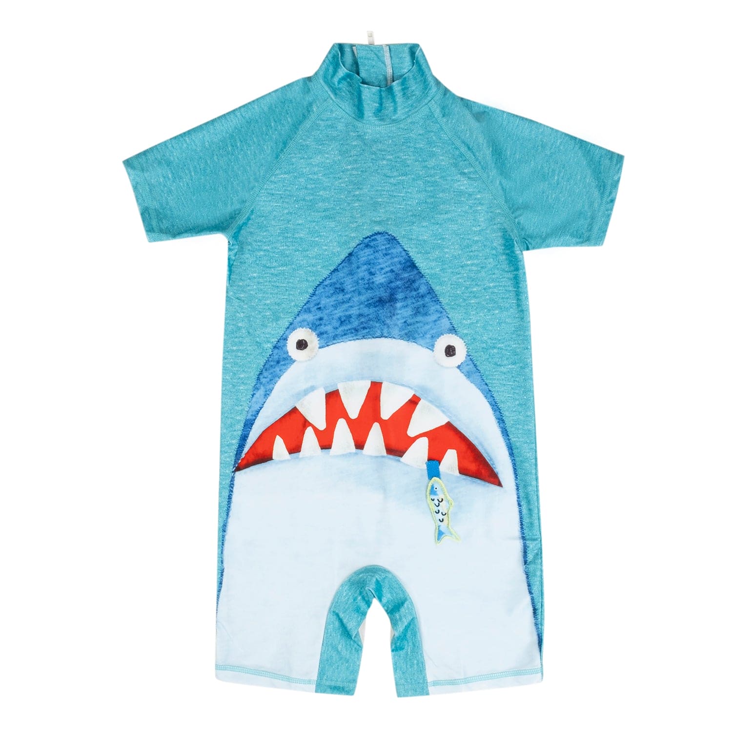 Baby Moo Shark Beach Bodysuit One-Piece Swimsuit Pool Swimming Costume - Sea Green