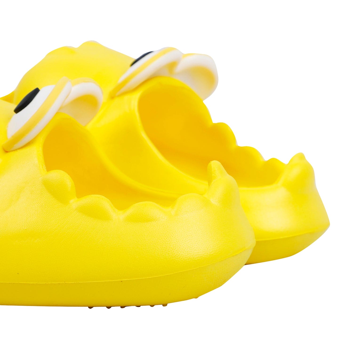 Baby Moo Crocodile Beach Slippers 3D Cartoon Sliders - Yellow