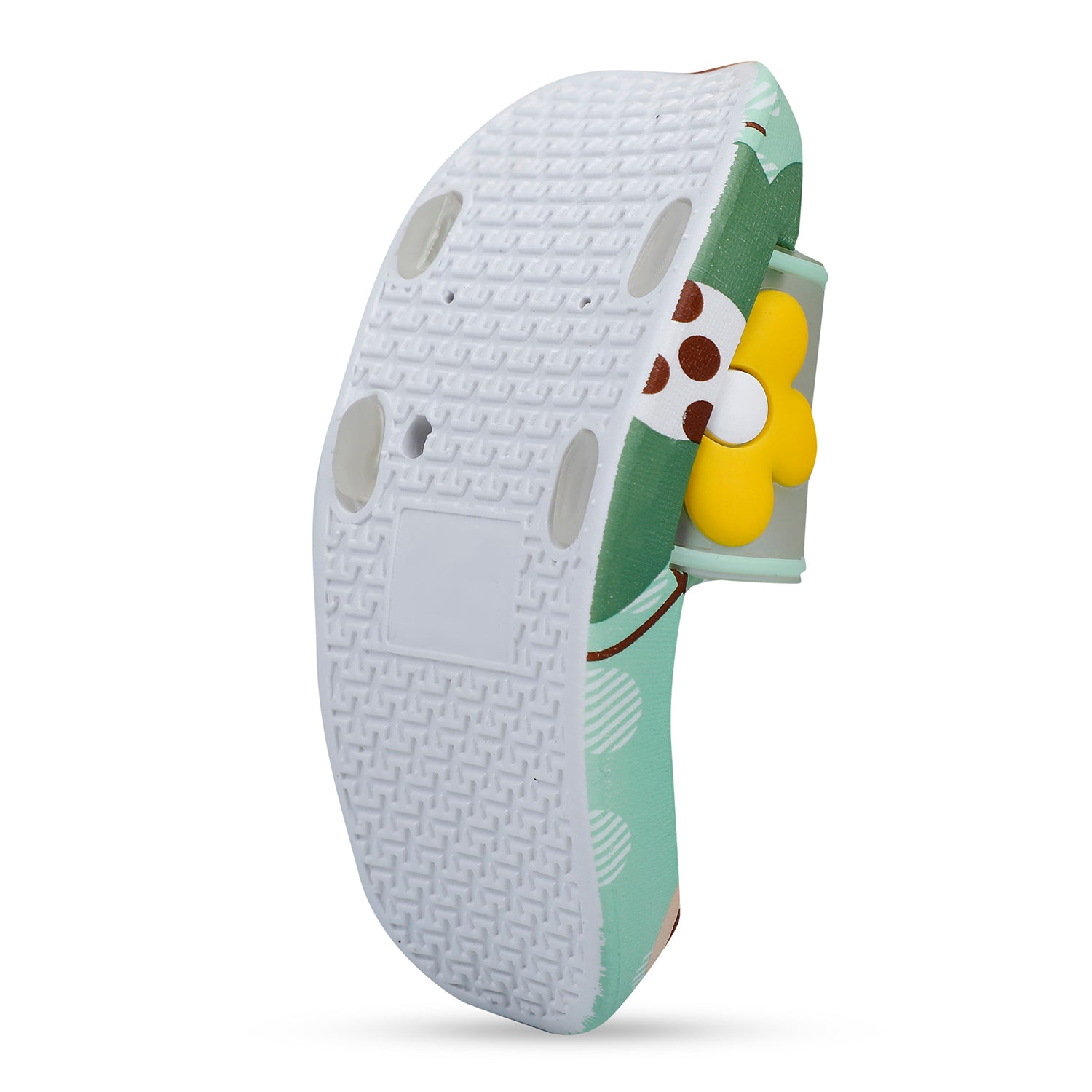 Baby Moo Floral 3D Beach Slippers Sliders - Sea Green - Baby Moo