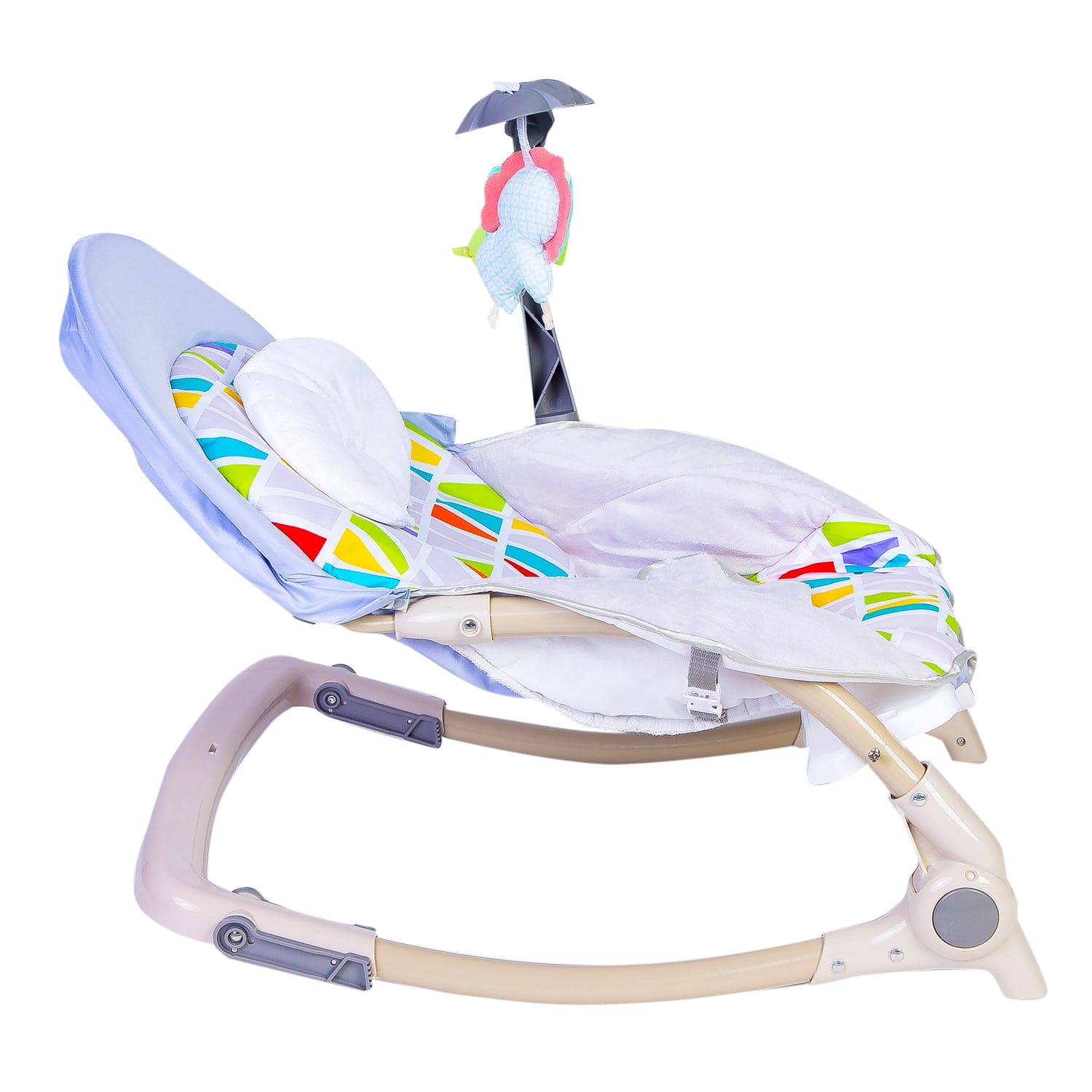 Automatic 3 Position Seat Recliner Bouncer Abstract Grey