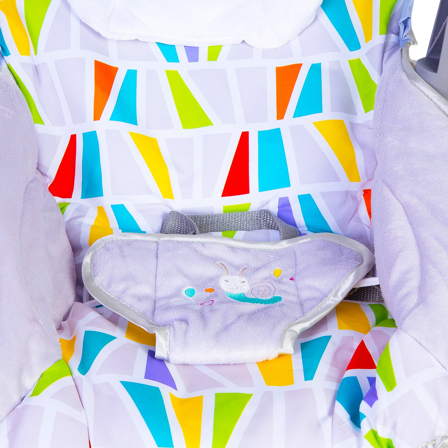 Automatic 3 Position Seat Recliner Bouncer Abstract Grey