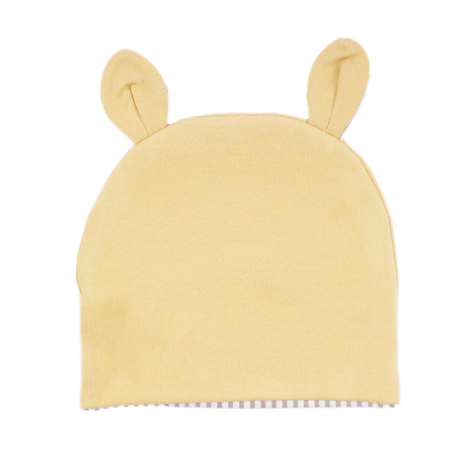 Baby Moo Busy Bee All Season Stretchable Hosiery Warm 3D Beanie Cap - Mustard