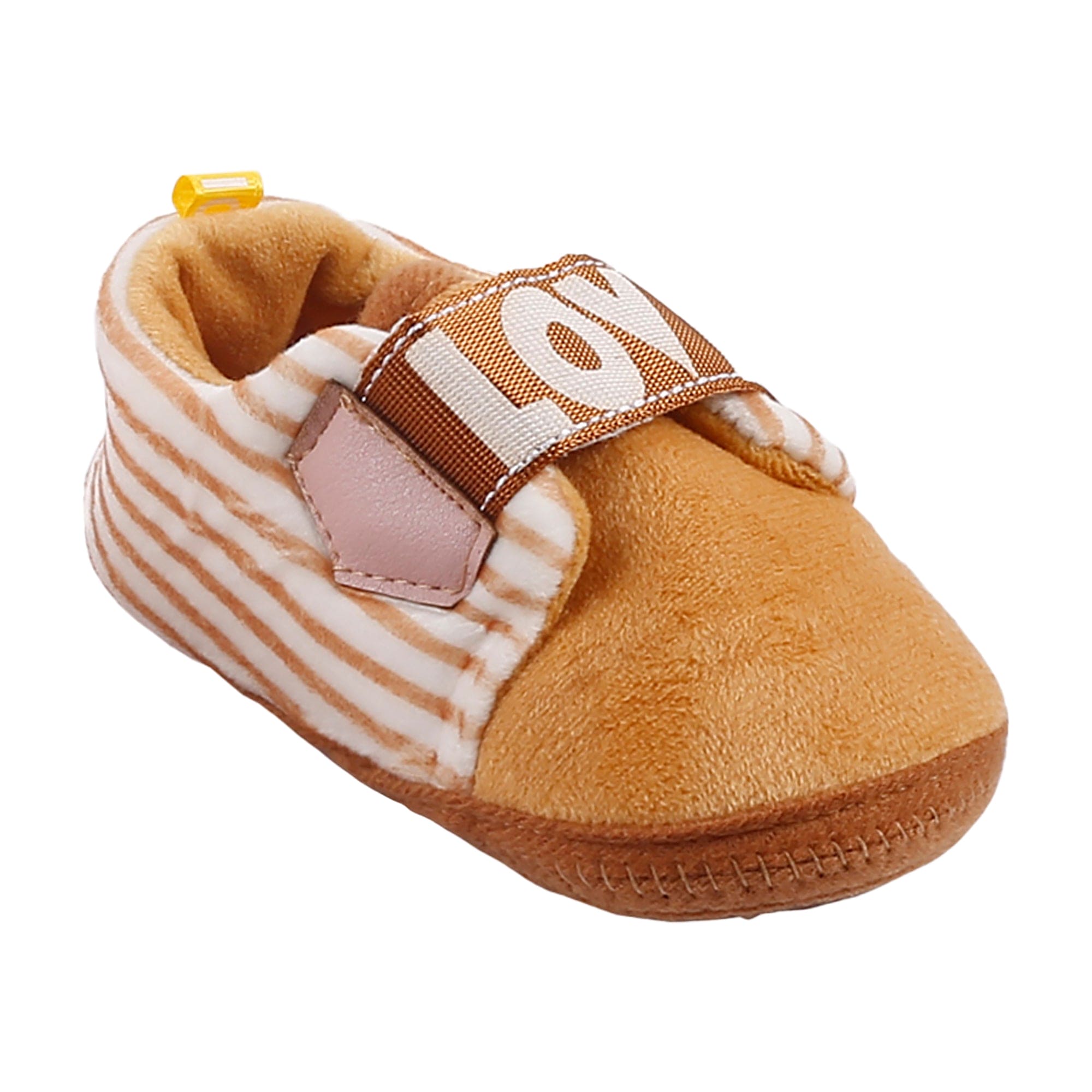 All About Love Brown And Pink 2 Pk Booties