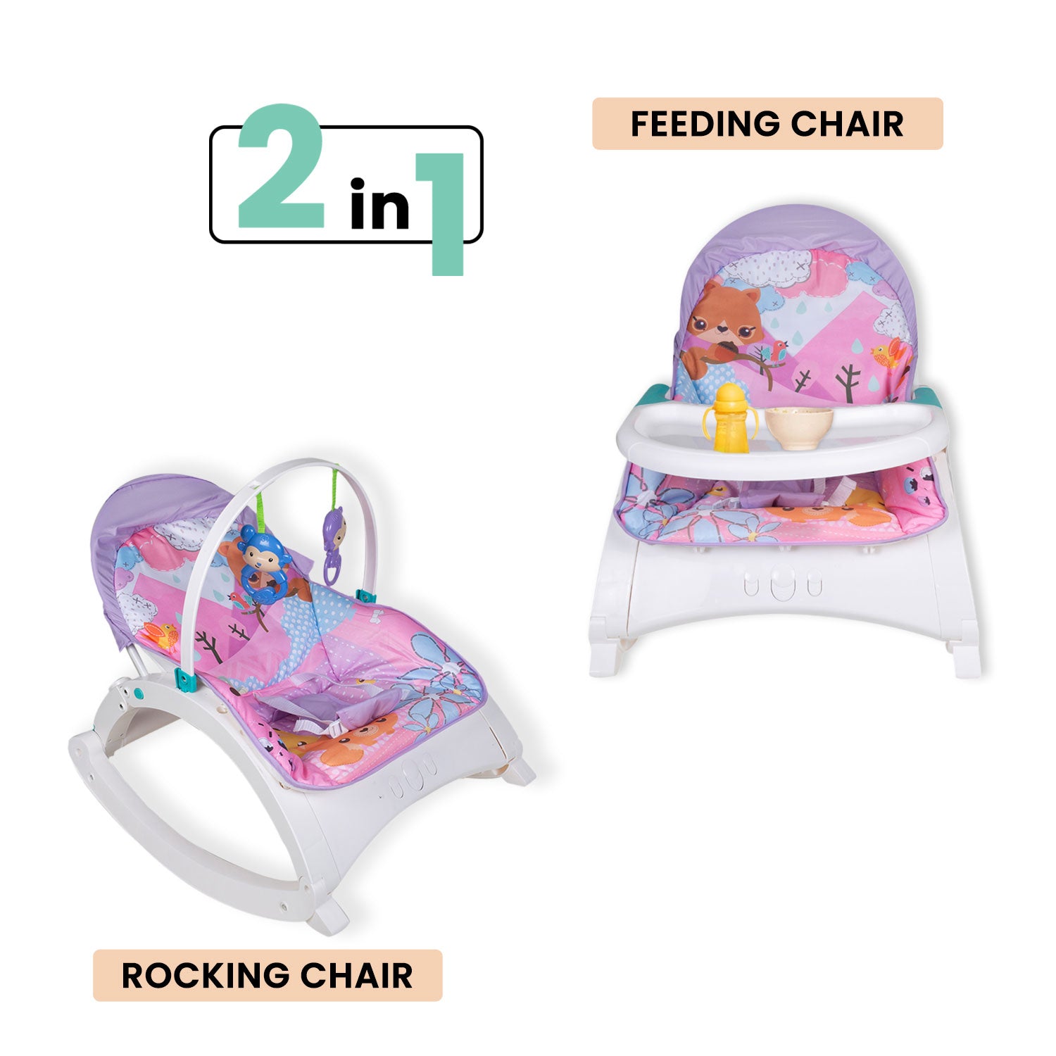 Nature Lover Purple Portable Rocker