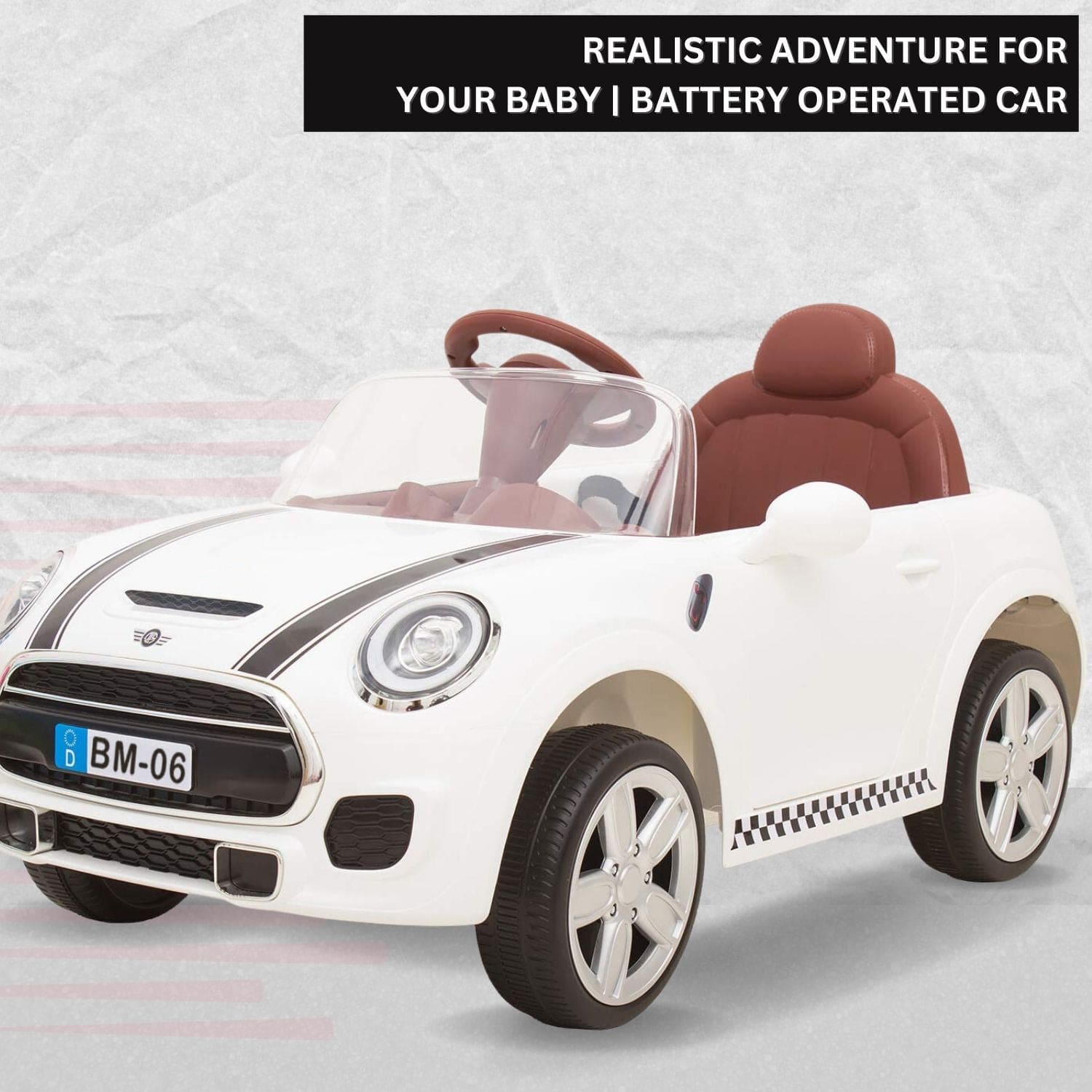 Electric Car Remote Control Car For Kids Mini Cooper Electric Ride