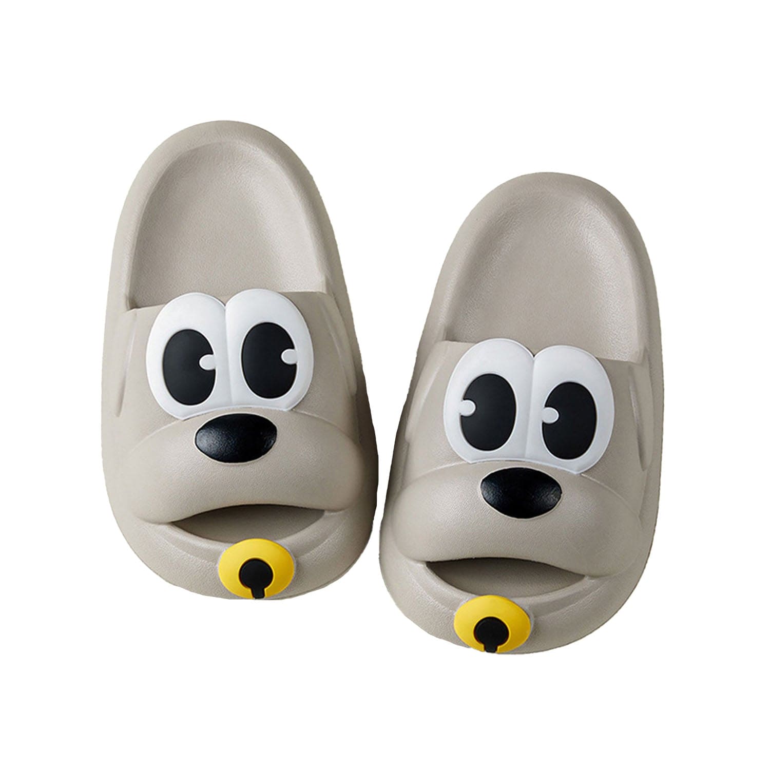 Baby Moo Dog Waterproof Soft Slippers Anti-Skid Sliders - Grey