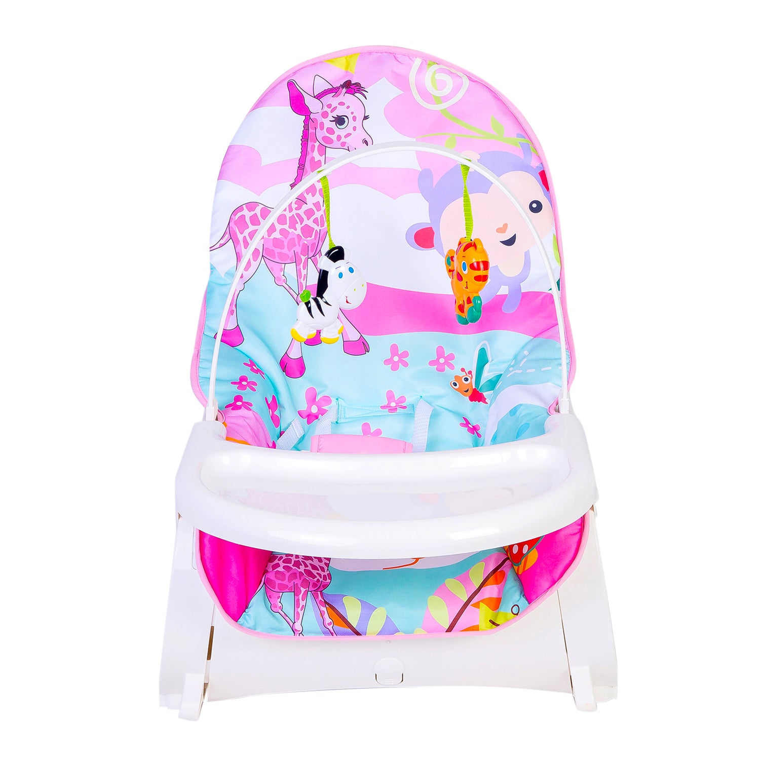 2 In 1 Rocker Cum Feeding Chair 20 Kg Pink