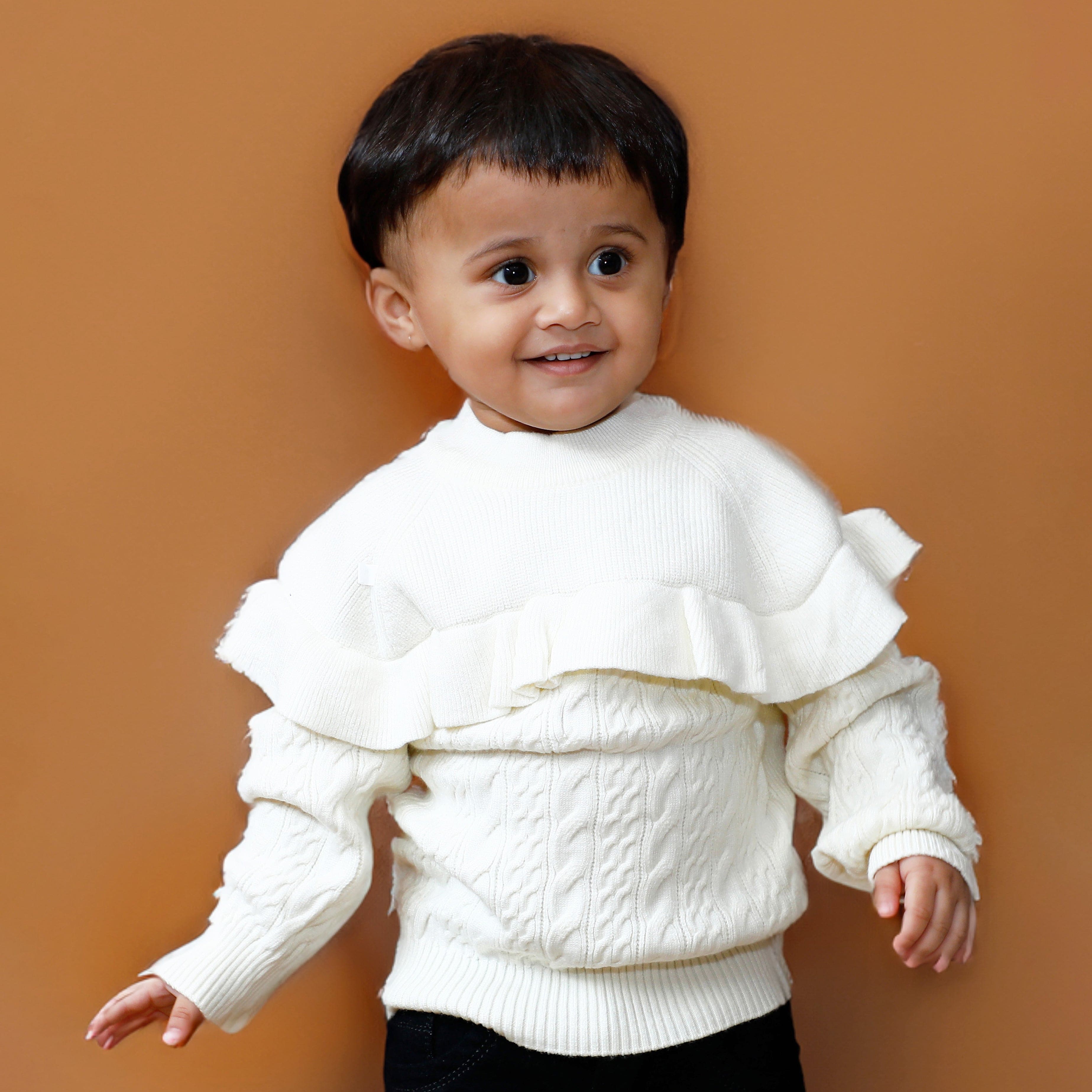 Baby girl best sale white jumper