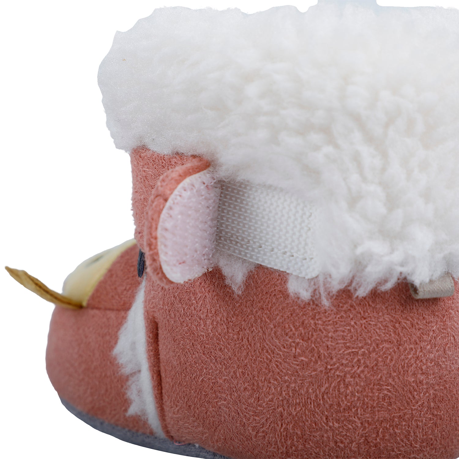 Baby Moo Submarine Velcro Warm Furry Booties - Pink - Baby Moo