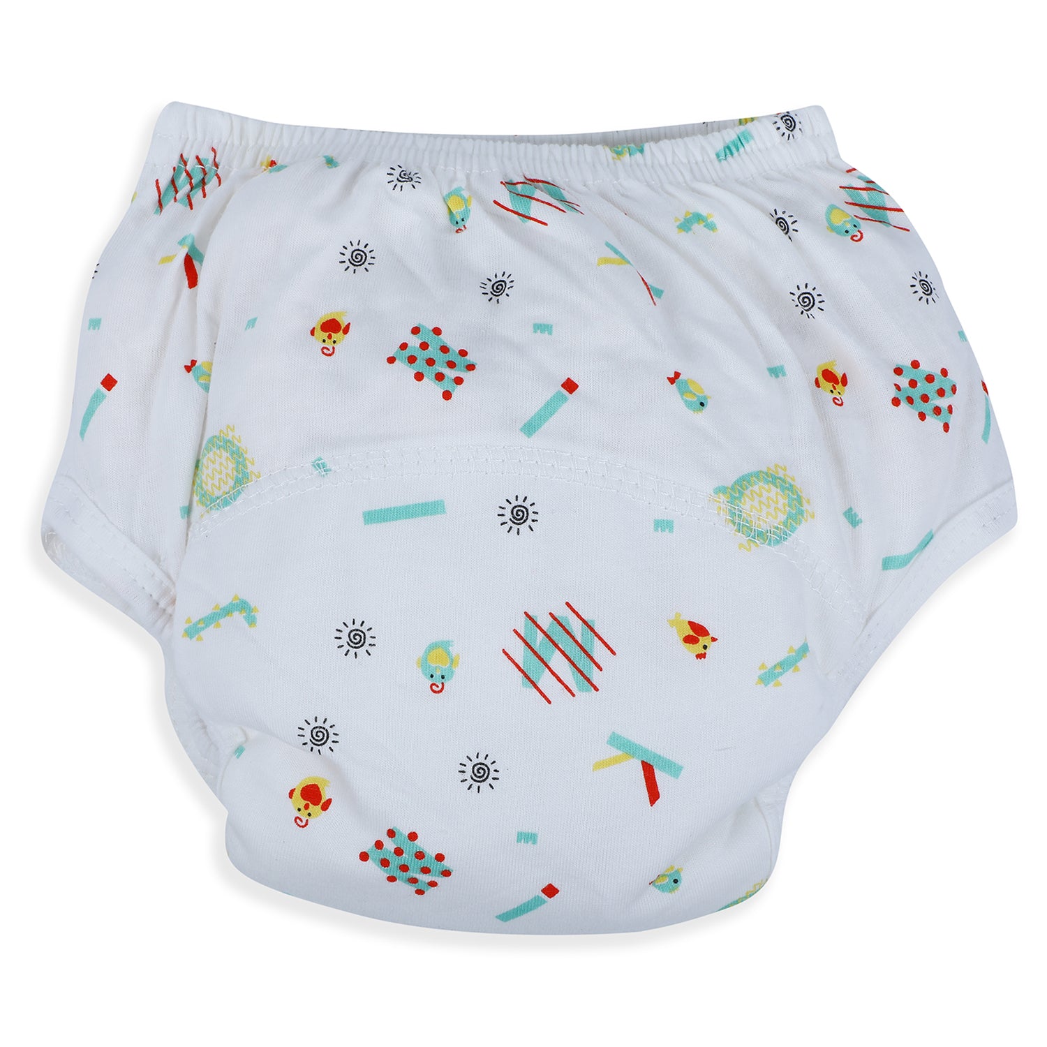 Baby Moo Abstract Letters Reusable Cloth Training Diaper Panty - Multicolour - Baby Moo