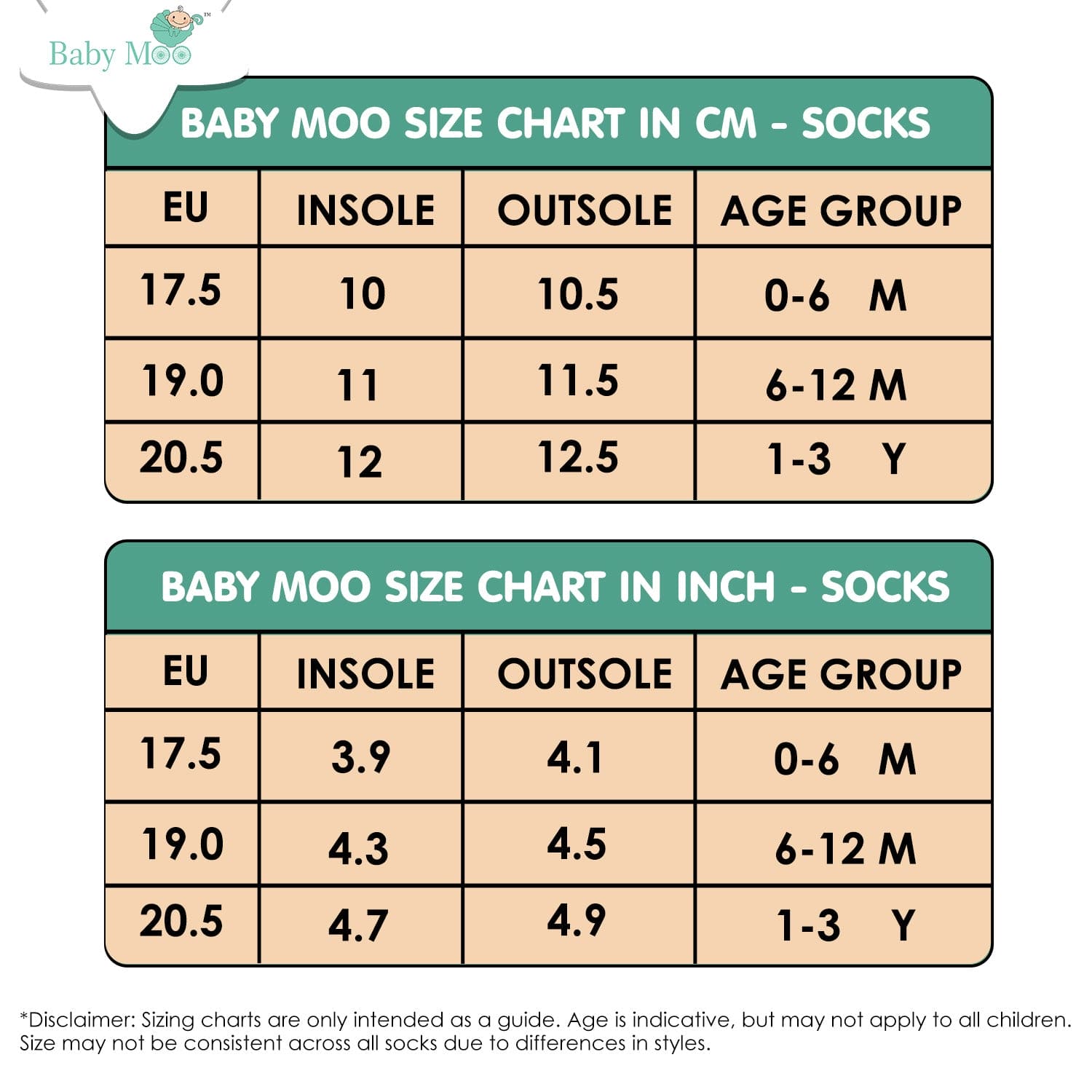 Baby Moo Nature Print Soft Socks Pack of 4 - Red, White