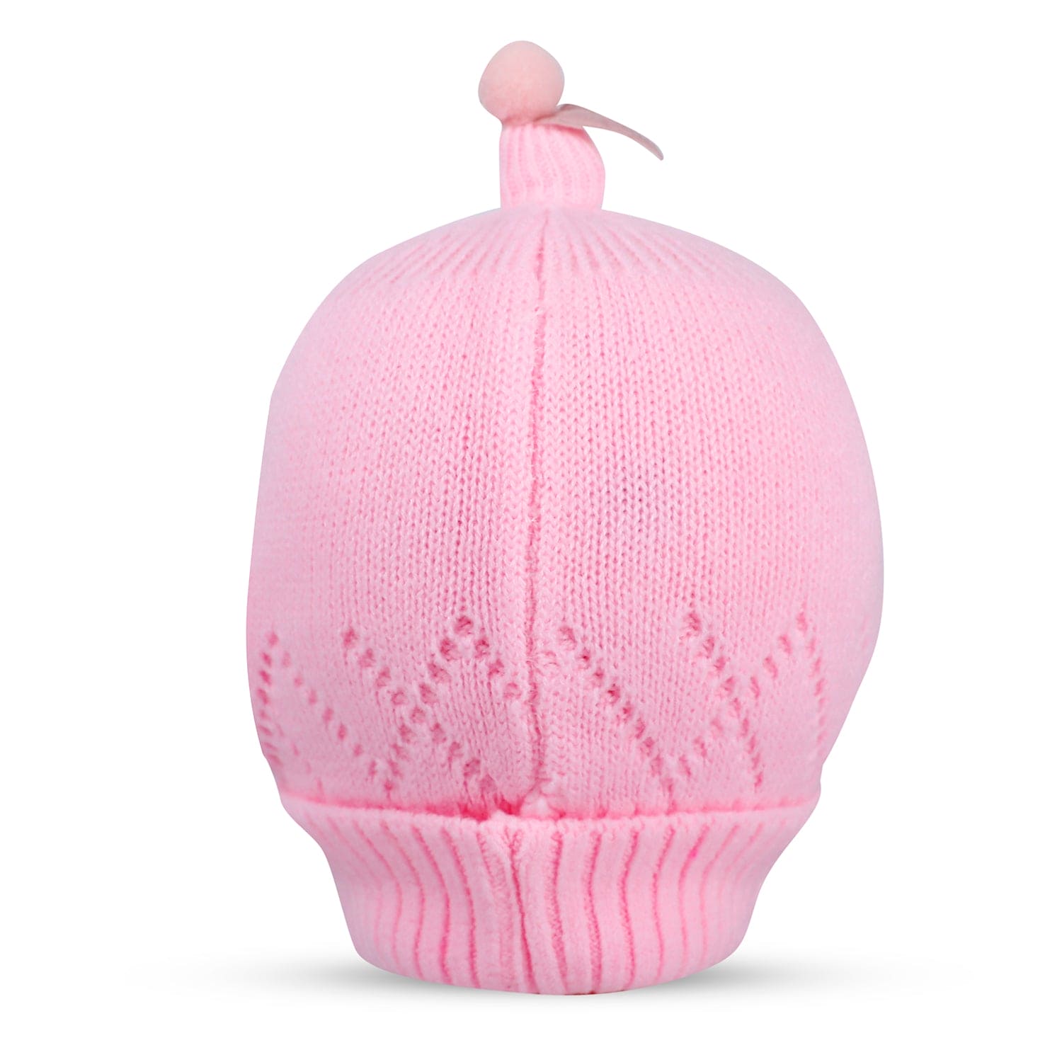 Baby Moo Star Breathable Beanie Warm Knitted Woollen Cap - Pink