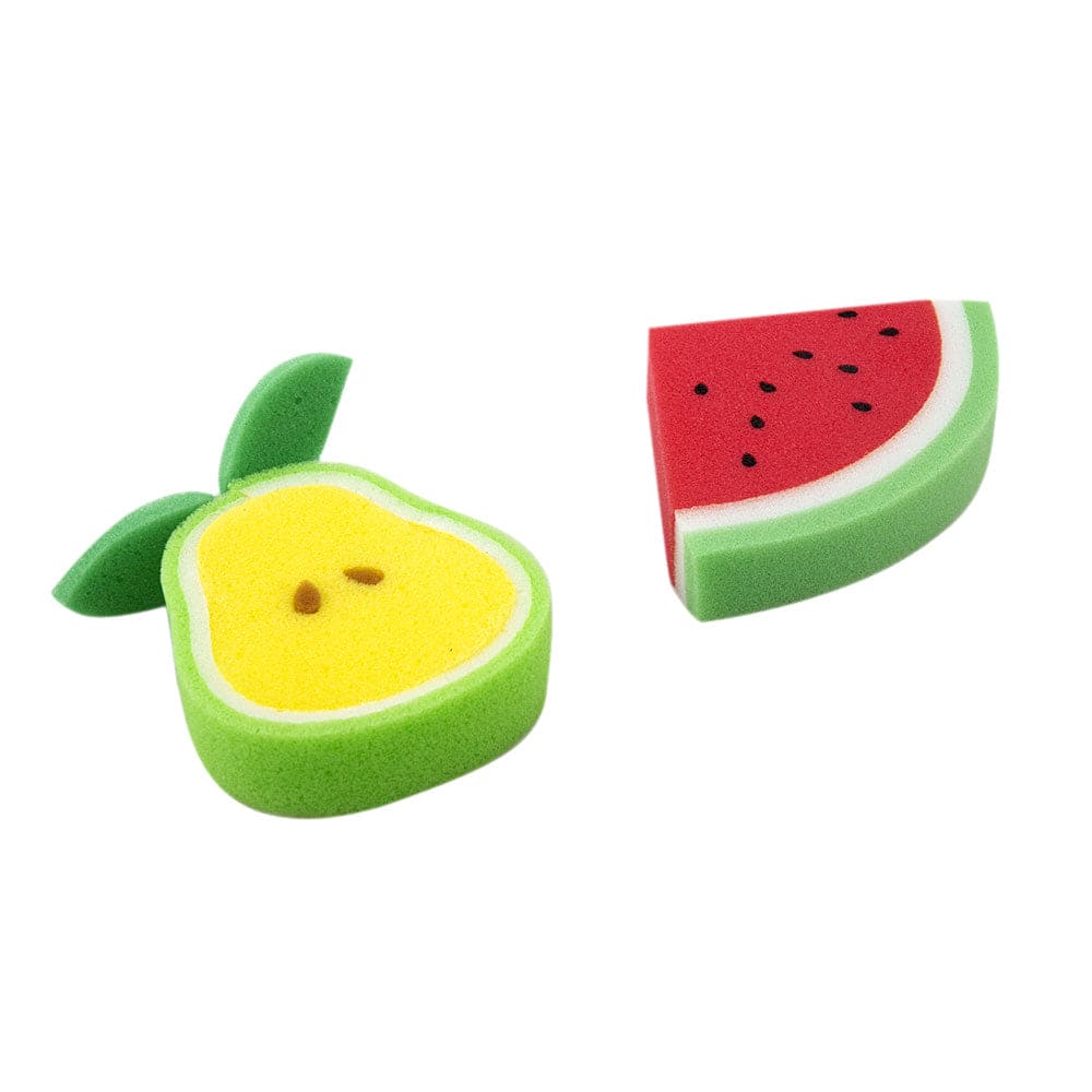 Sliced Fruit Multicolour 2 Pk Bath Sponge