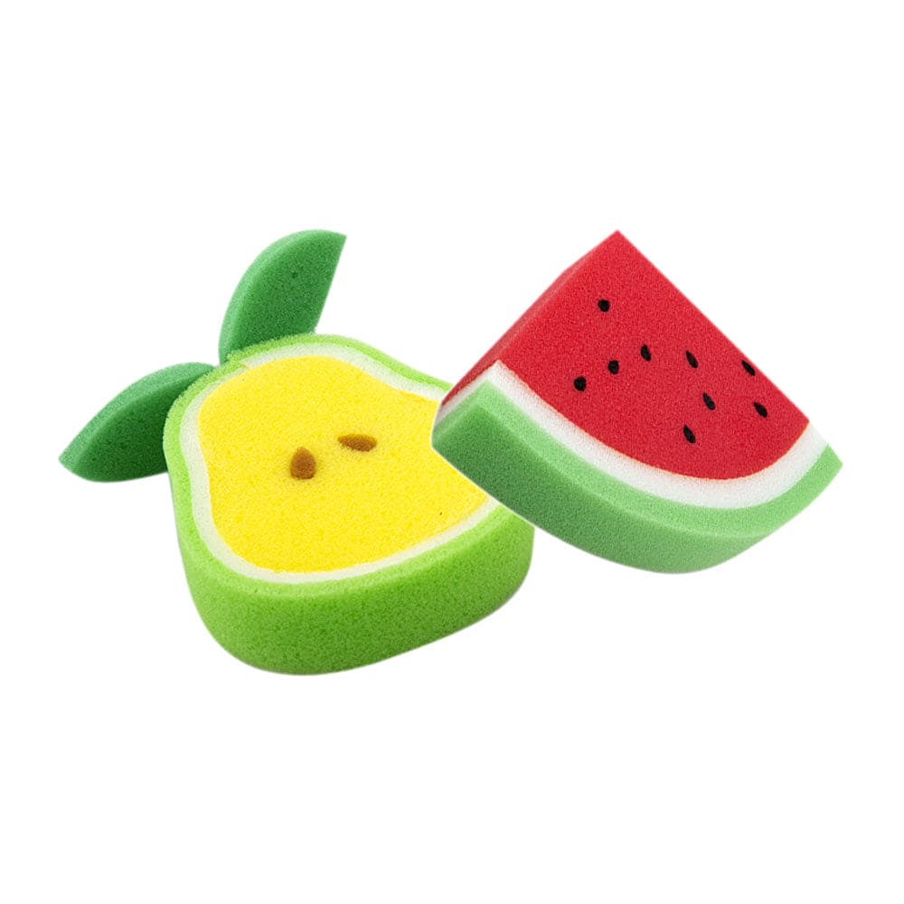 Sliced Fruit Multicolour 2 Pk Bath Sponge