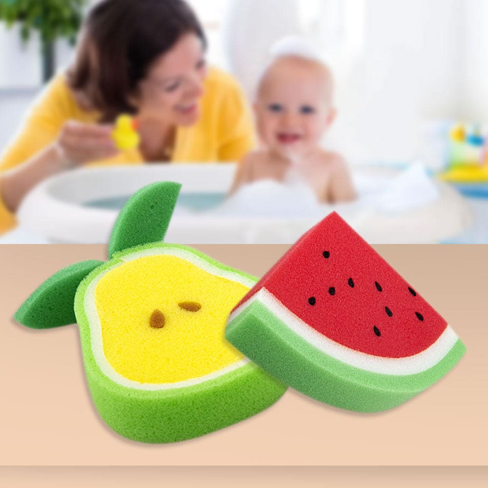 Sliced Fruit Multicolour 2 Pk Bath Sponge