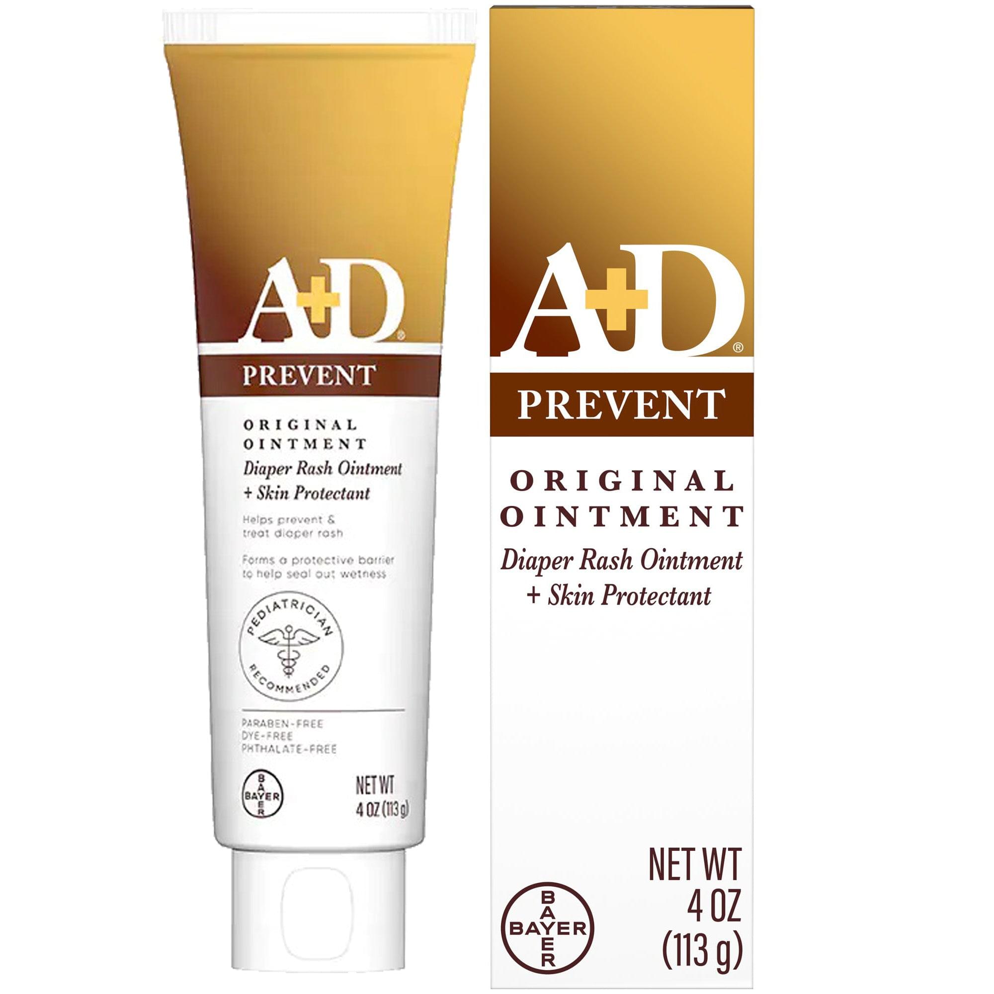 A+D Prevent Diaper Rash Ointment + Skin Protectant Original 113g White - Baby Moo