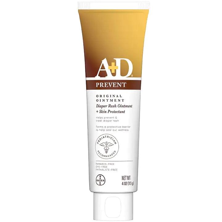 A+D Prevent Diaper Rash Ointment + Skin Protectant Original 113g White - Baby Moo