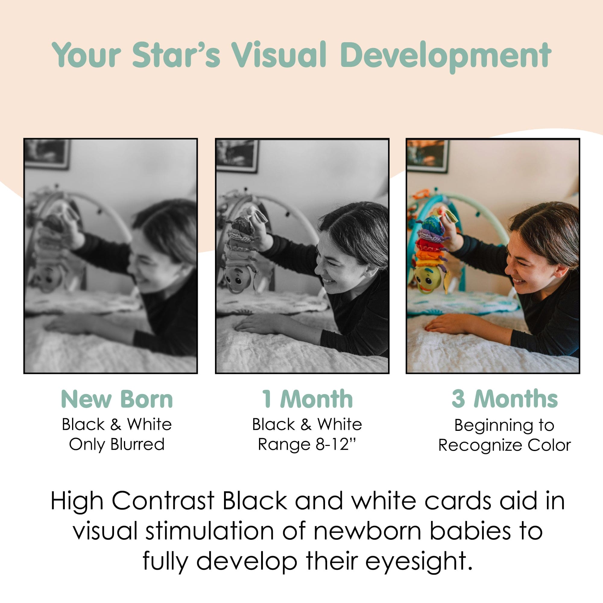 Baby Moo High Contrast Flash Cards Pack of 12 - Patterns