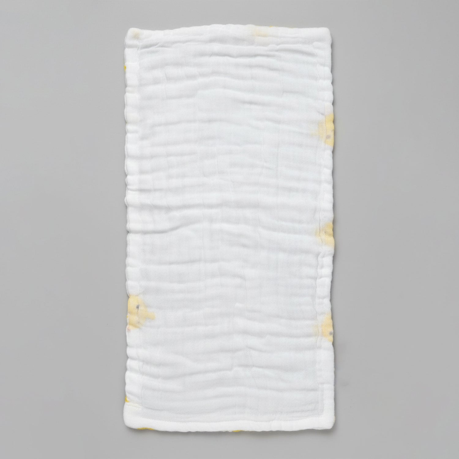 Baby Moo Printed Pack of 3 Soft Muslin Burp Cloth - White