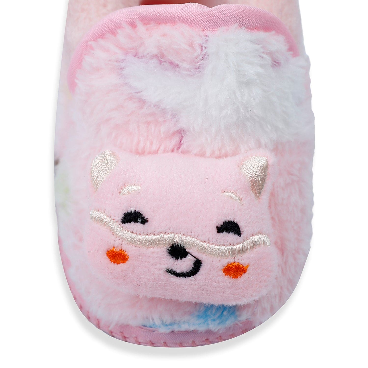 Baby Moo Kitten Mitten 3D Rattle Warm Anti Skid Booties - Pink