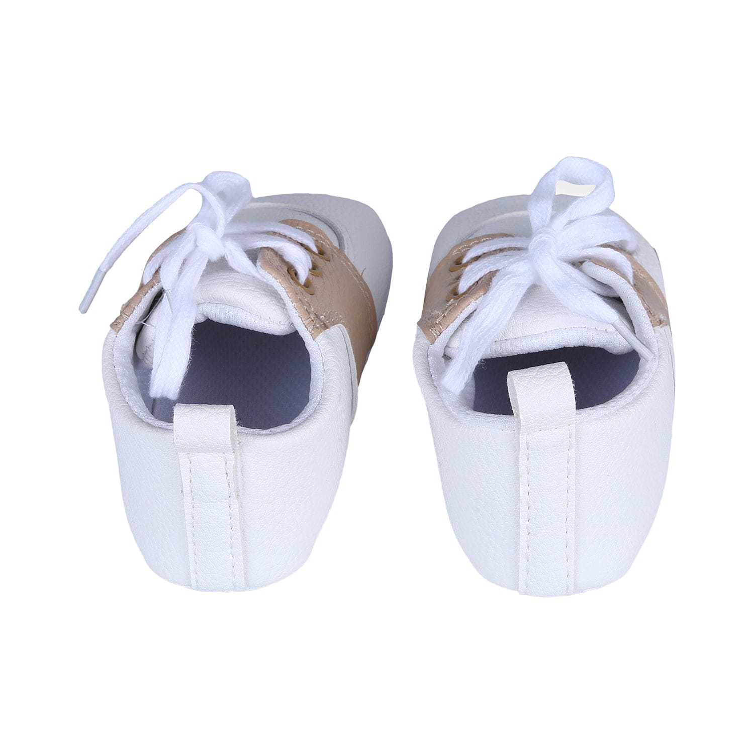 Lace-Up Stylish Leather Sneaker Shoes - White