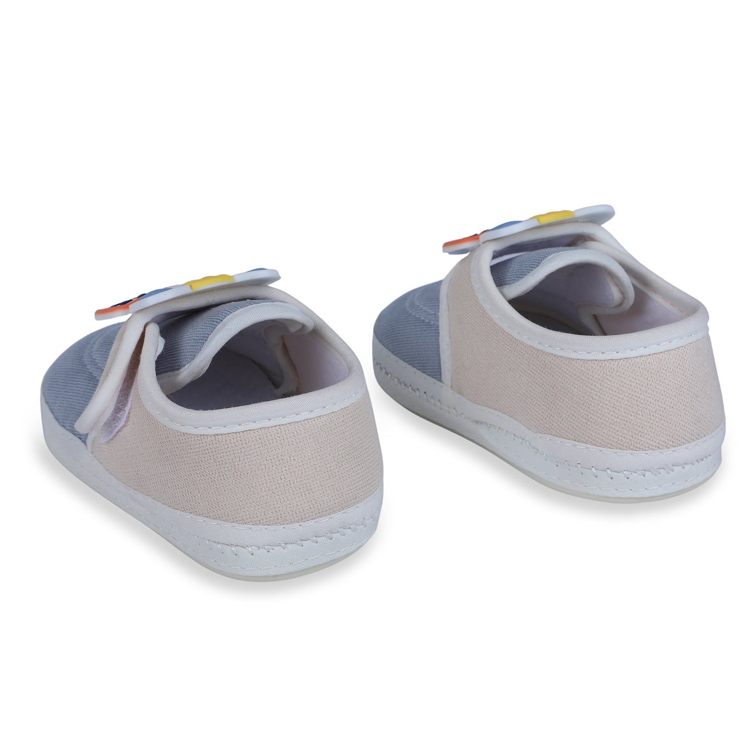 Baby Moo Kitty Love Soft Sole Anti-Slip Booties - Blue - Baby Moo