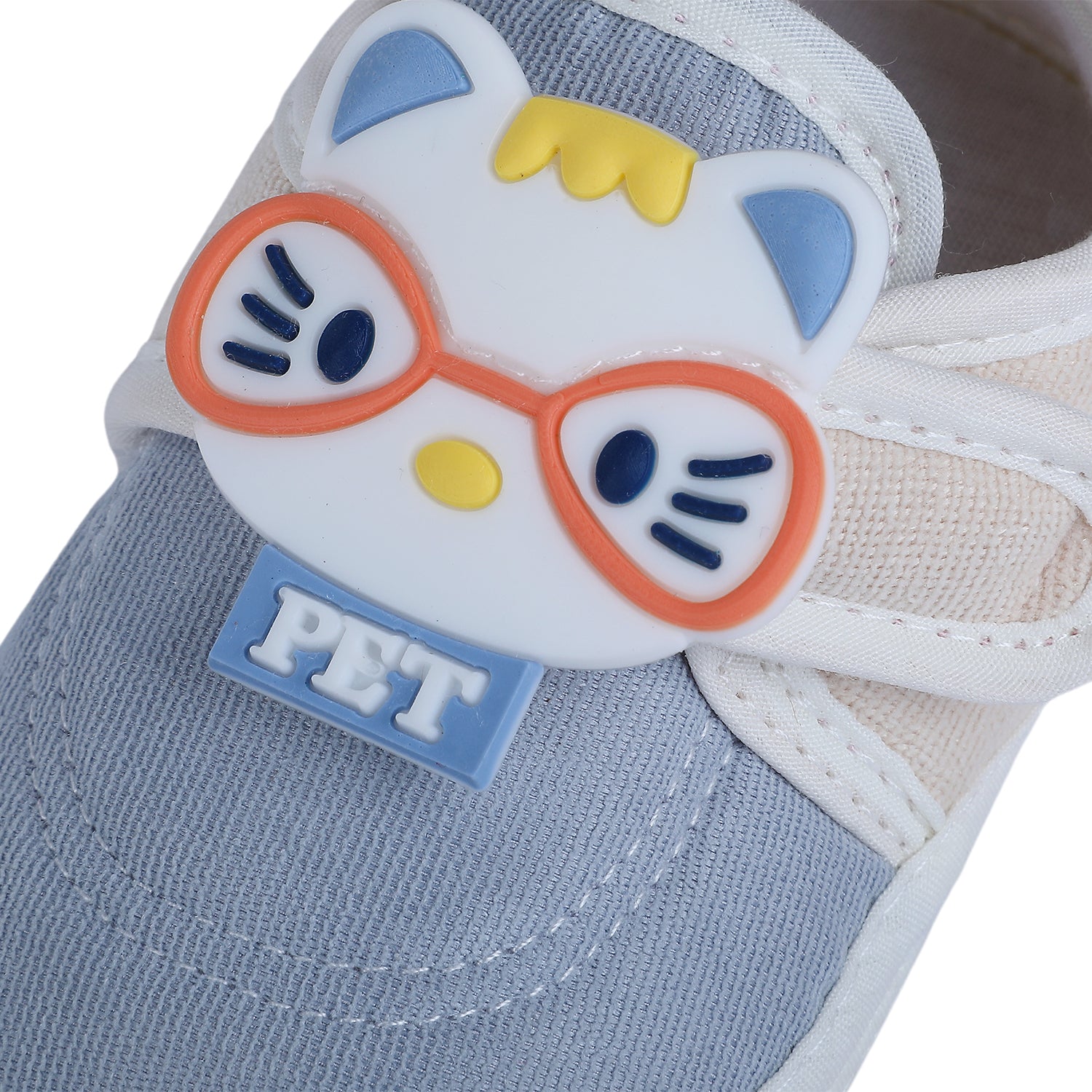 Baby Moo Kitty Love Soft Sole Anti-Slip Booties - Blue - Baby Moo