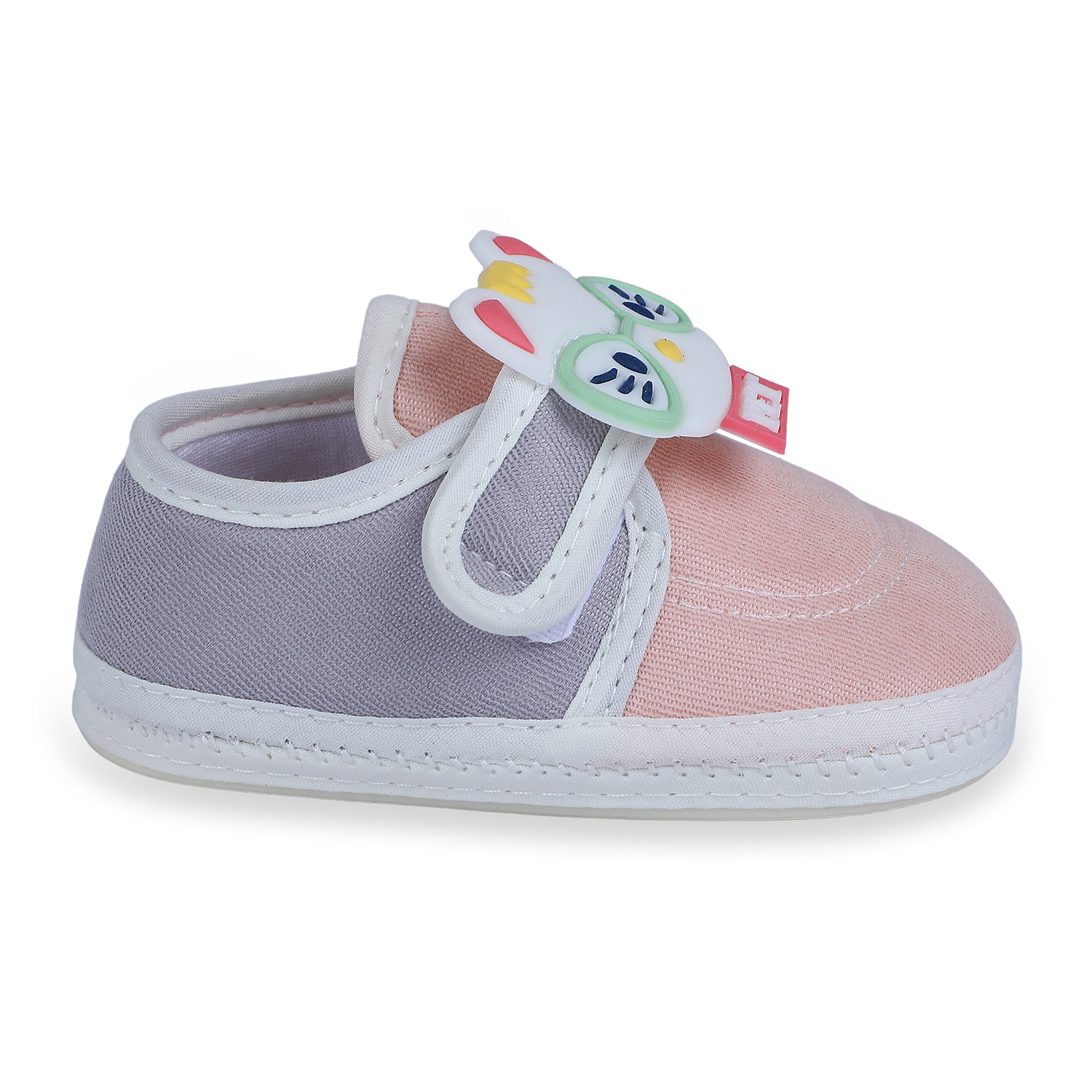 Baby Moo Kitty Love Soft Sole Anti-Slip Booties - Pink - Baby Moo