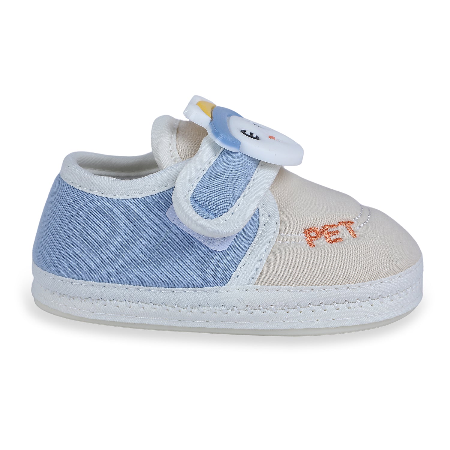 Baby Moo Persian Kitty Soft Sole Anti-Slip Booties - Blue - Baby Moo