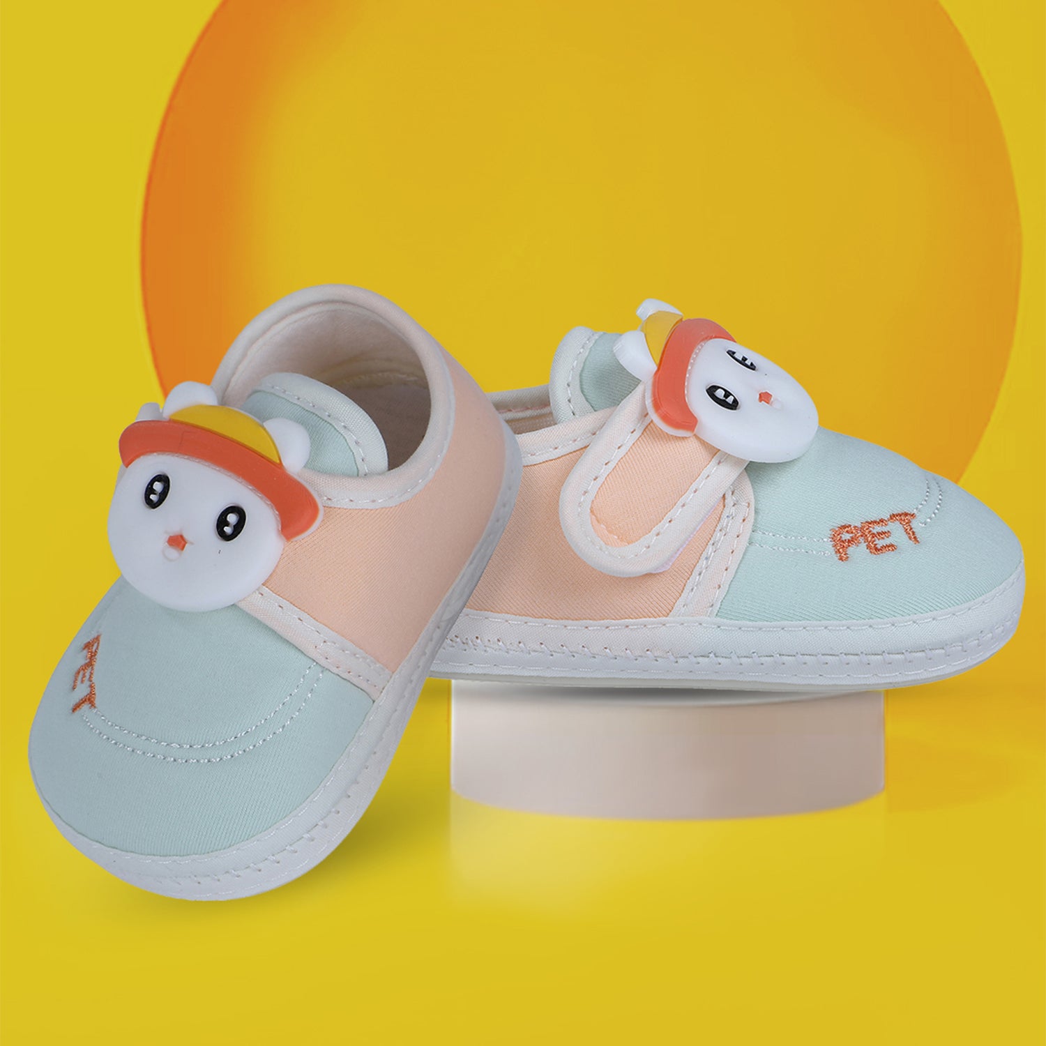 Baby Moo Persian Kitty Soft Sole Anti-Slip Booties - Green - Baby Moo