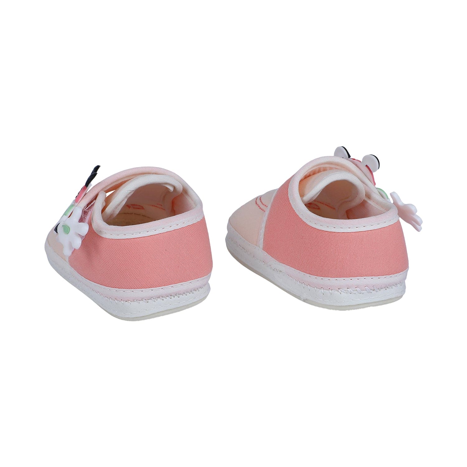 Baby Moo Puppy Face Soft Sole Anti-Slip Booties - Pink