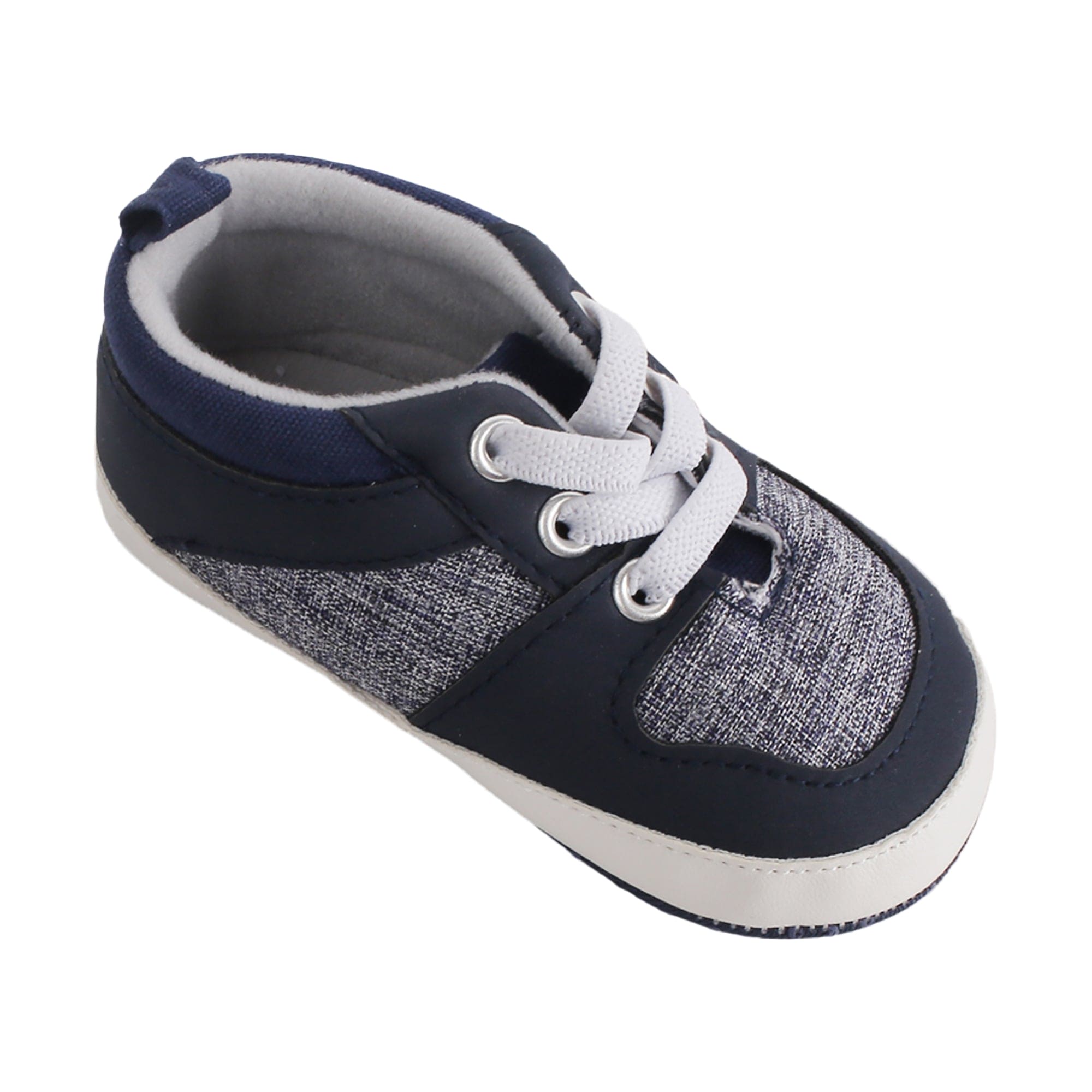 Casual Blue Lace Up Booties