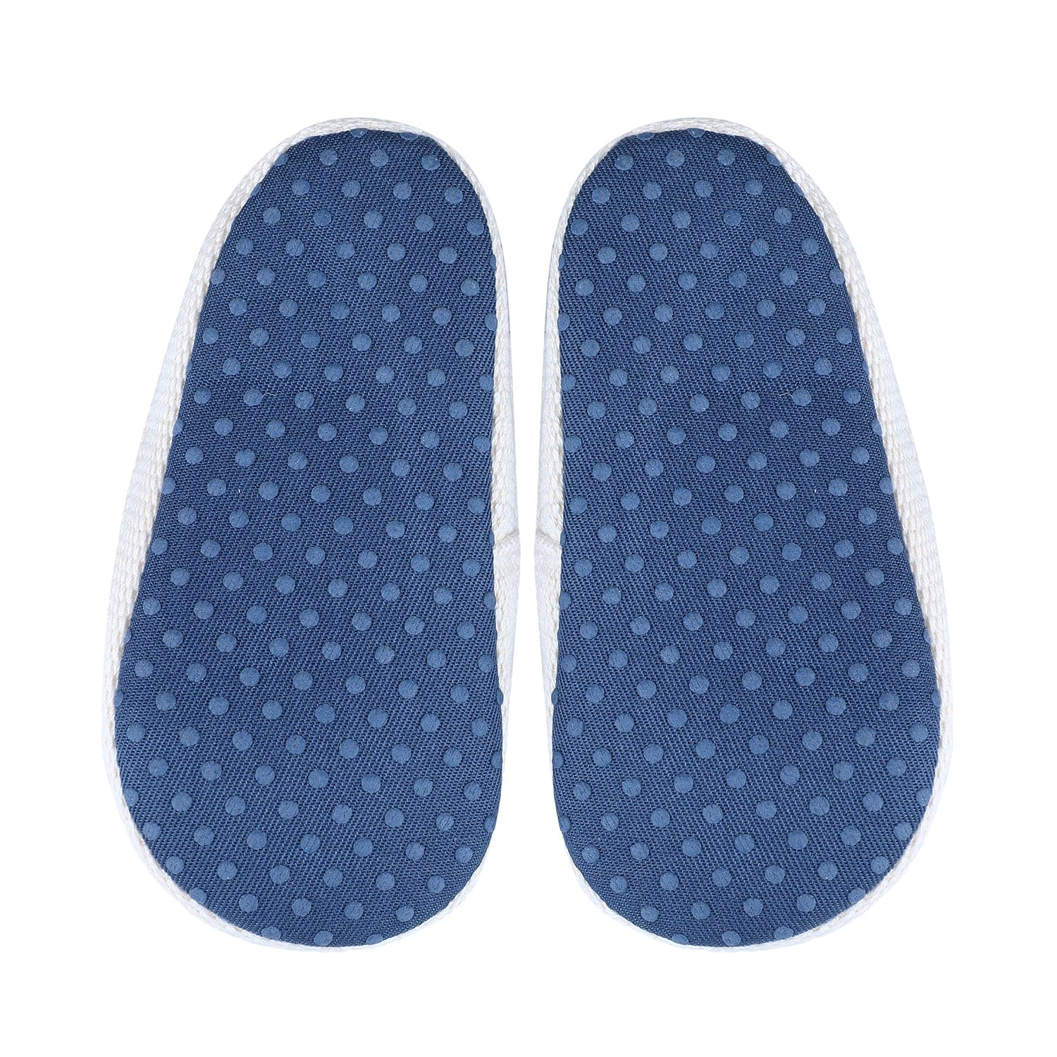 Colour Blocked Stylish Boat Slip-On Booties - Blue