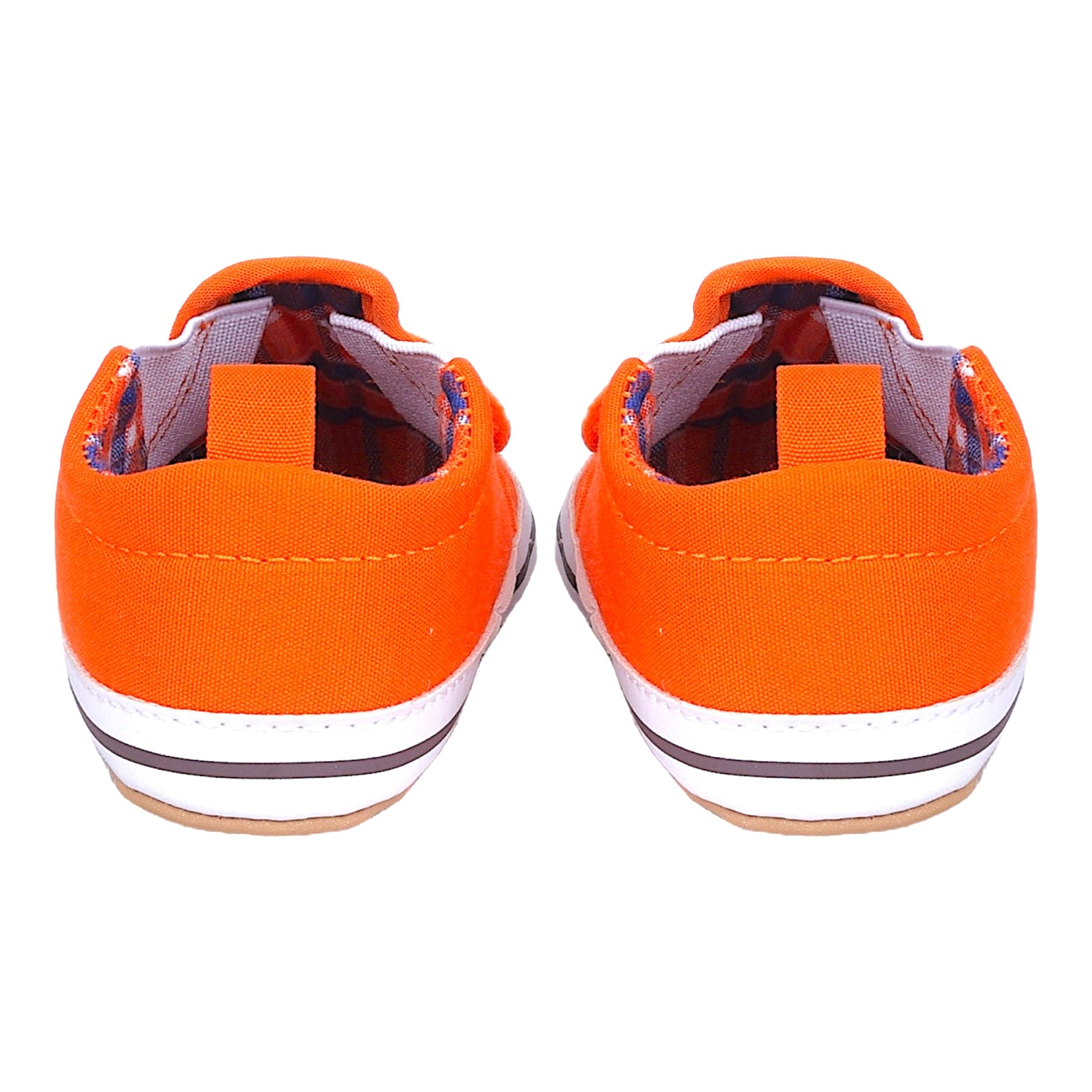 Baby Moo Happy Puppy Anti-Skid Canvas Sneakers - Orange