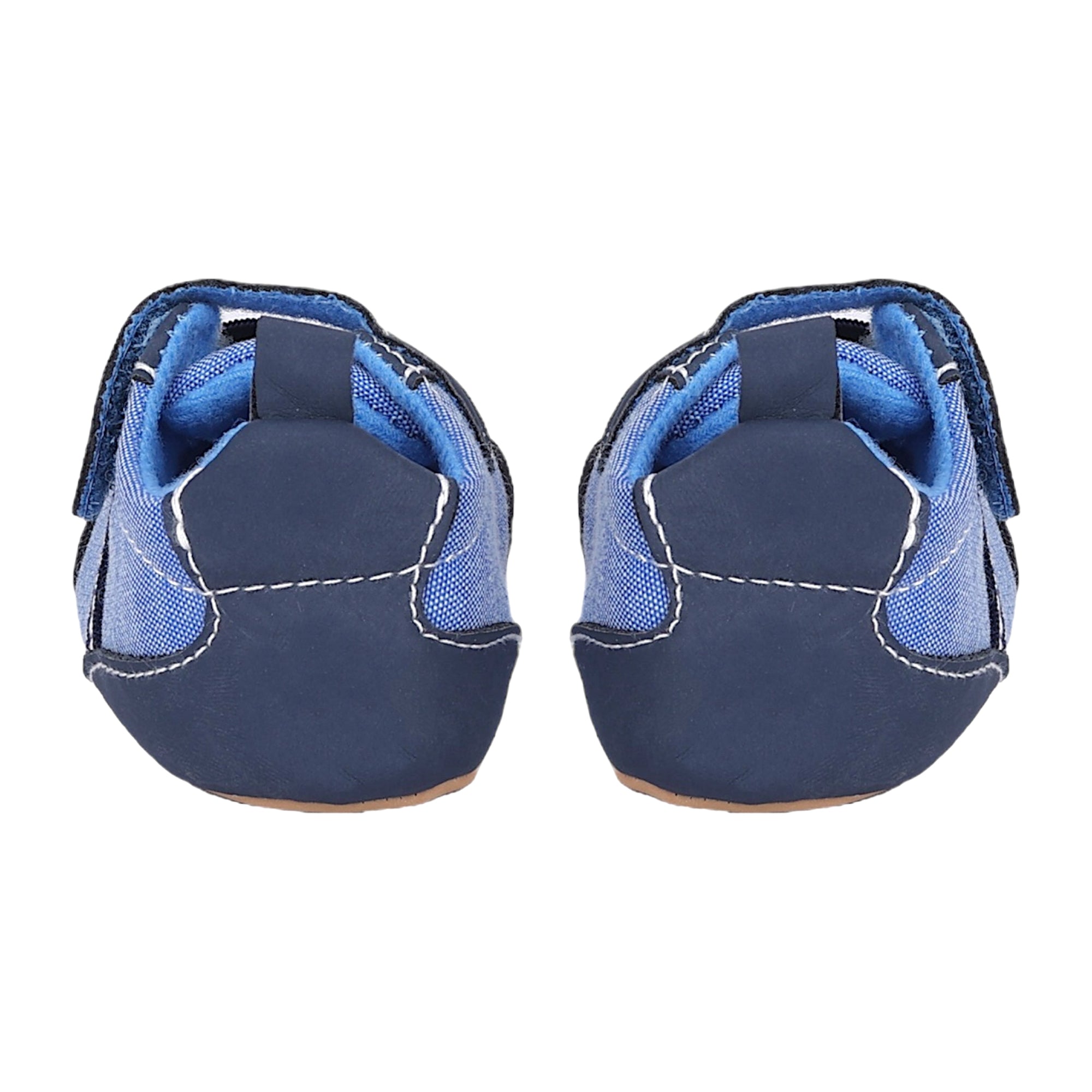 Baby Moo Stylish Velcro Straps Anti-Skid Sneakers - Blue