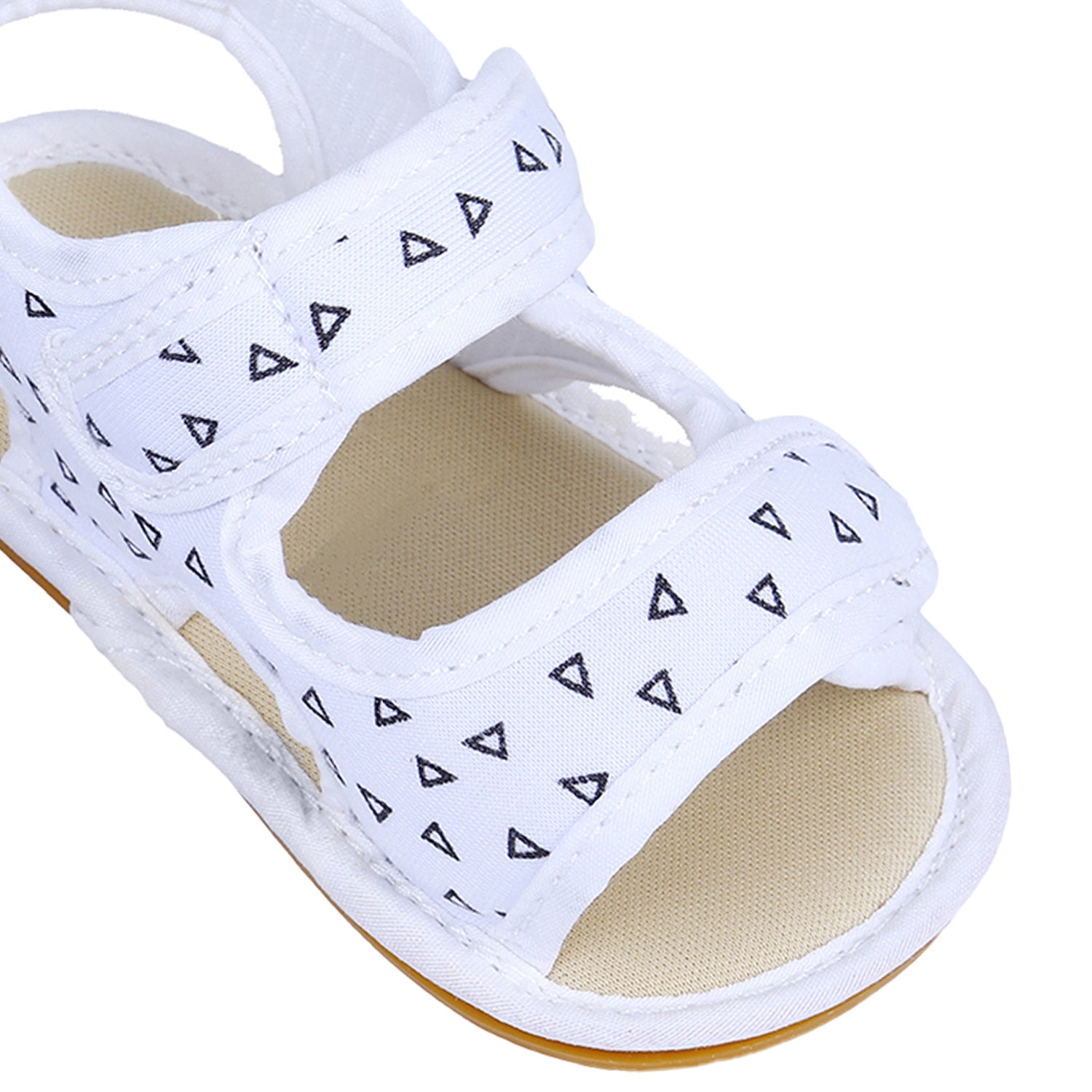 Triangle Comfortable Anti-skid Floater Sandals - White