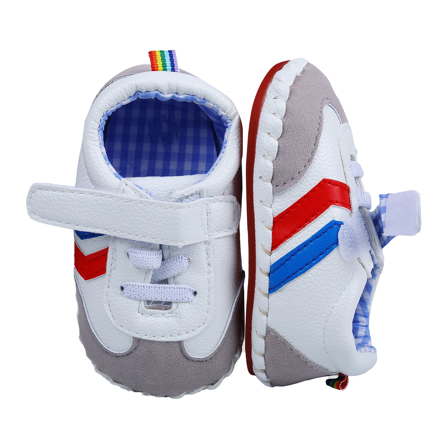 Velcro Colour Blocked Casual Anti-Skid Shoes - Multicolour