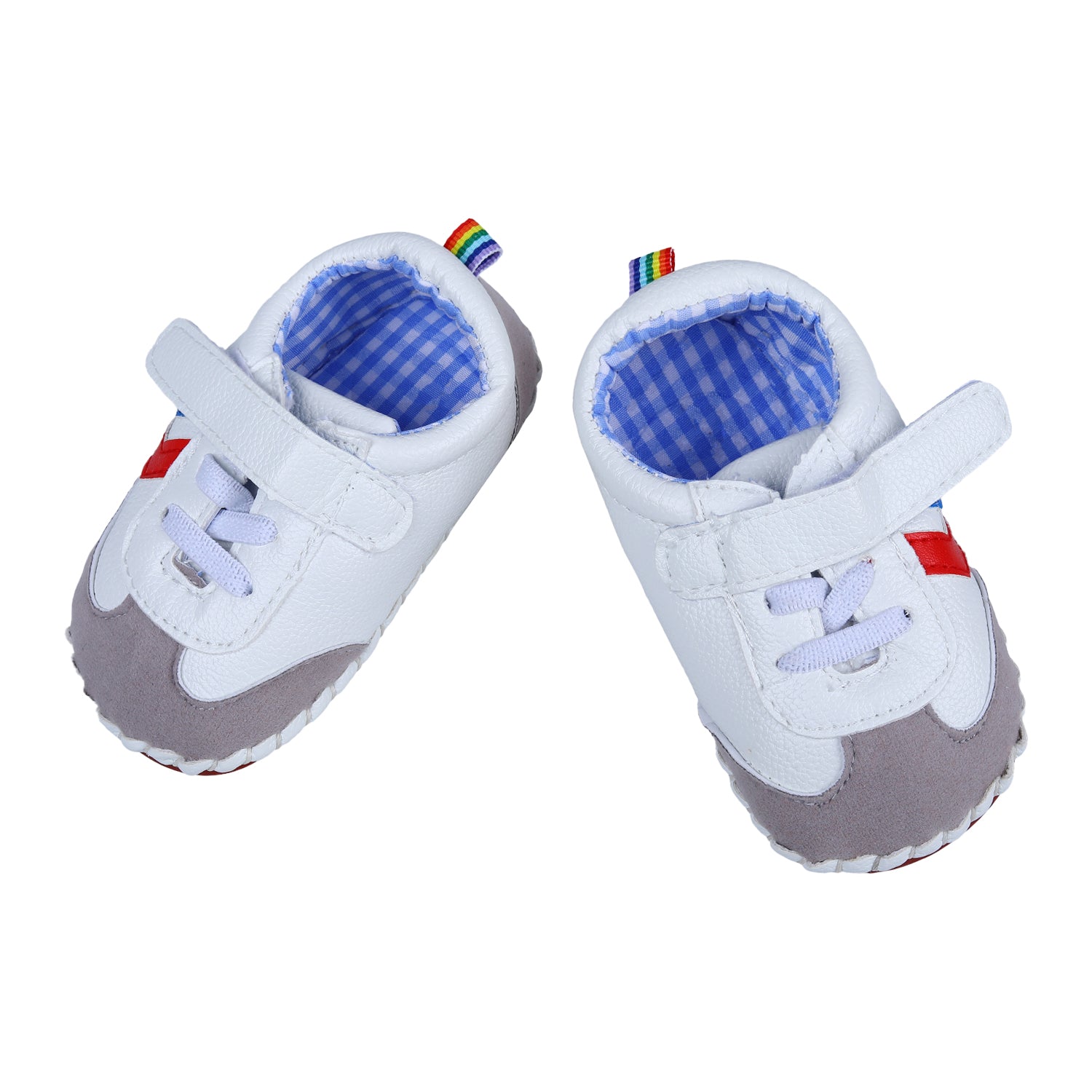 Velcro Colour Blocked Casual Anti-Skid Shoes - Multicolour