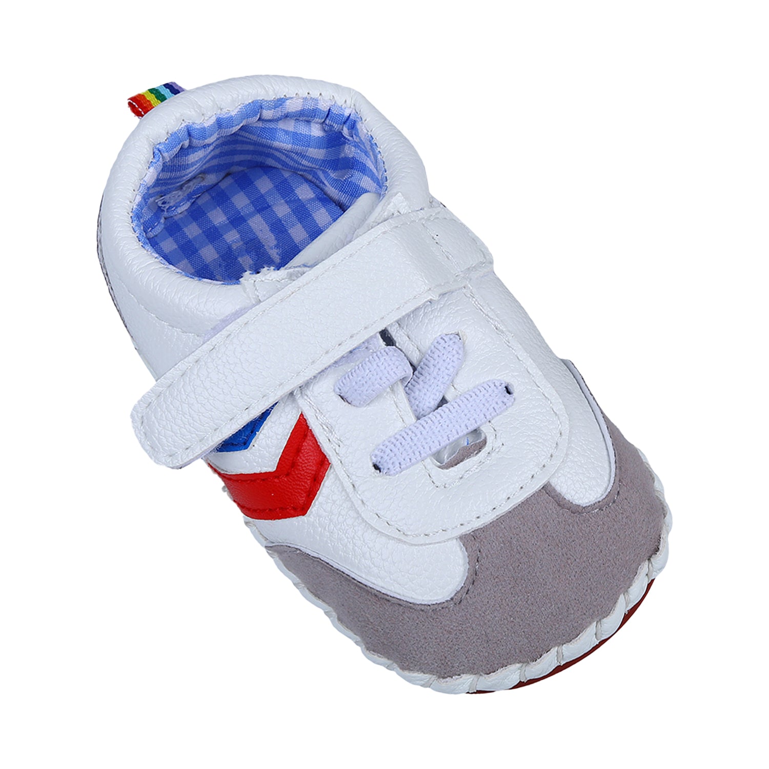 Velcro Colour Blocked Casual Anti-Skid Shoes - Multicolour