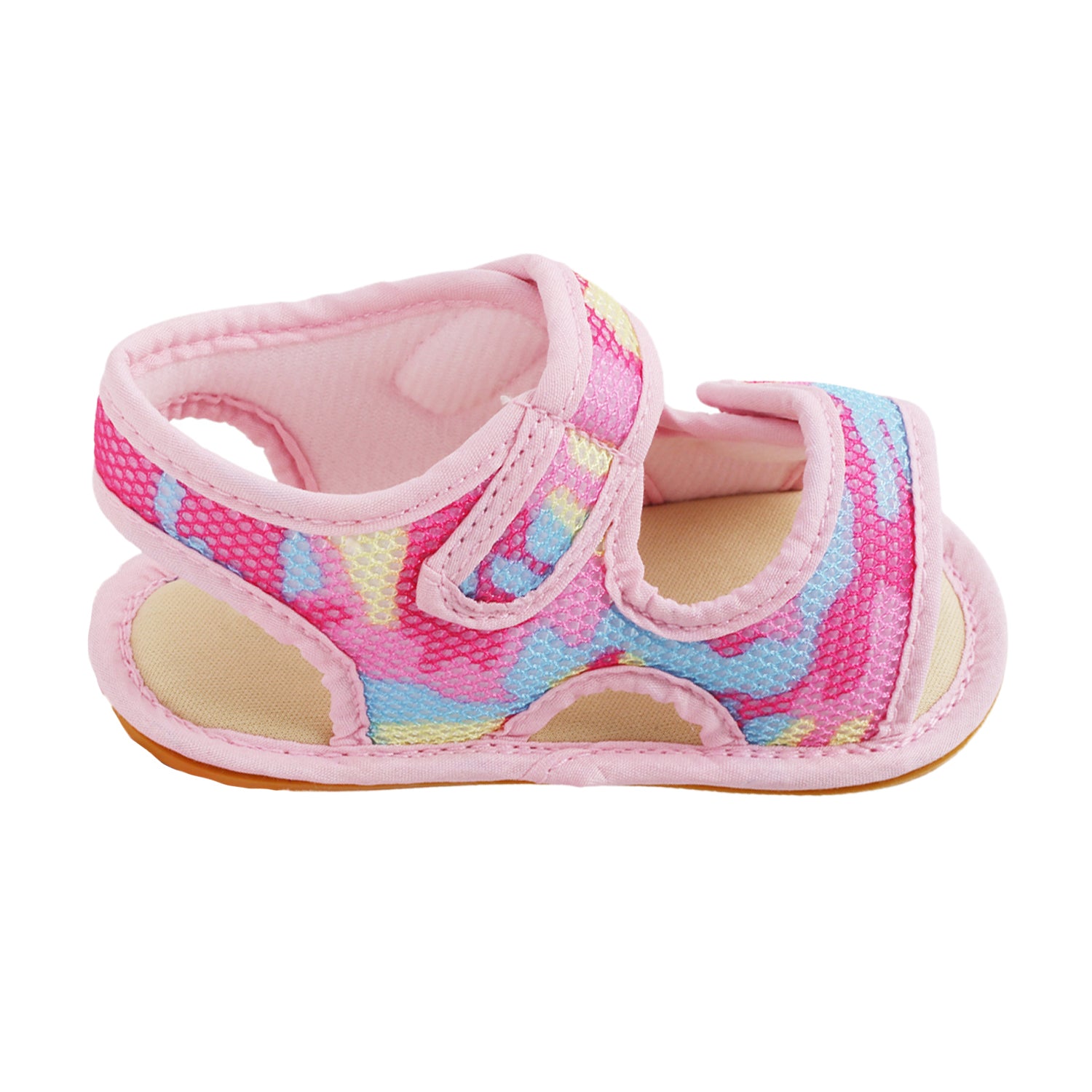 Baby Moo Camouflage Print Pink Open Toe Sandals